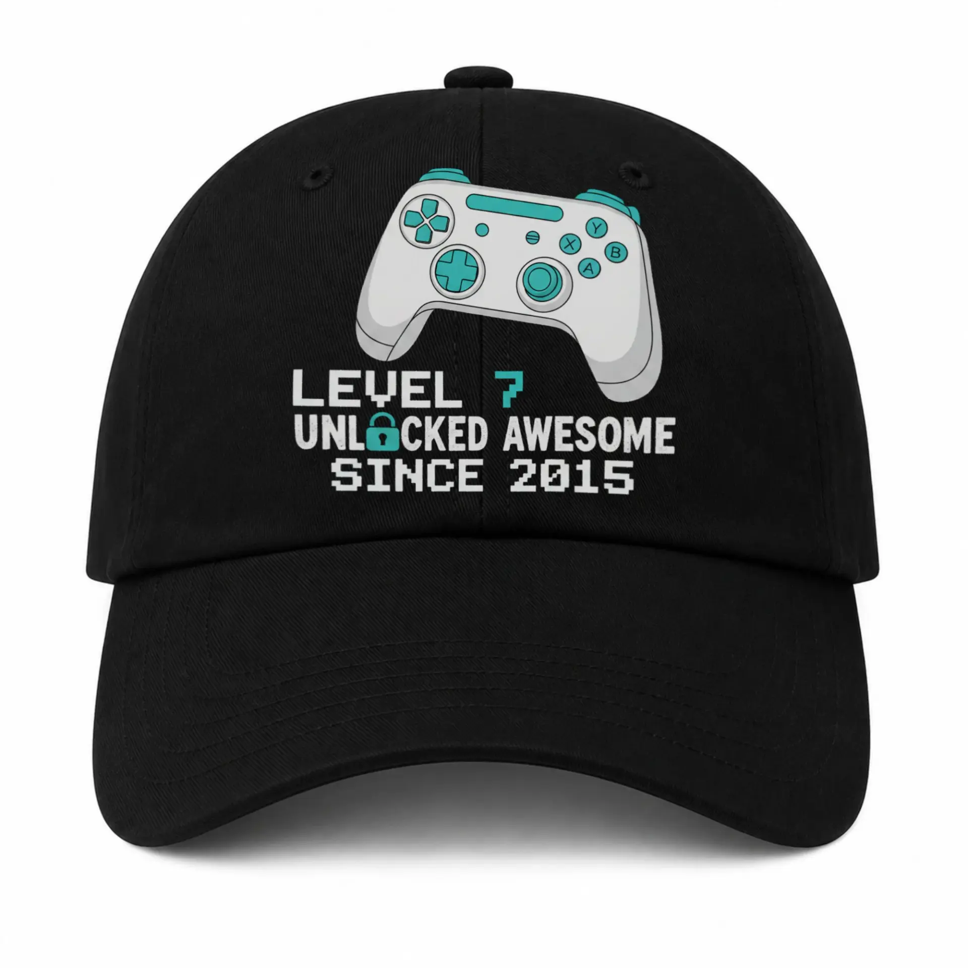 Baseball Cap Level Seven Unlocked Gaming Graphic Embroidered Hat