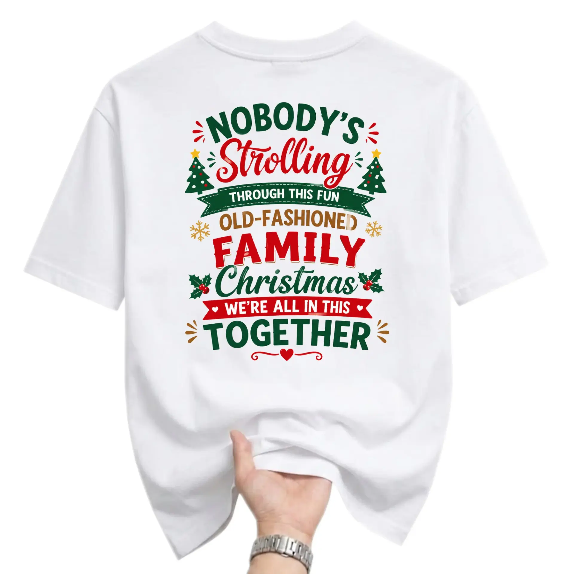 Funny Shirt Christmas Holiday Graphic Tee Unisex Casual Crew Neck