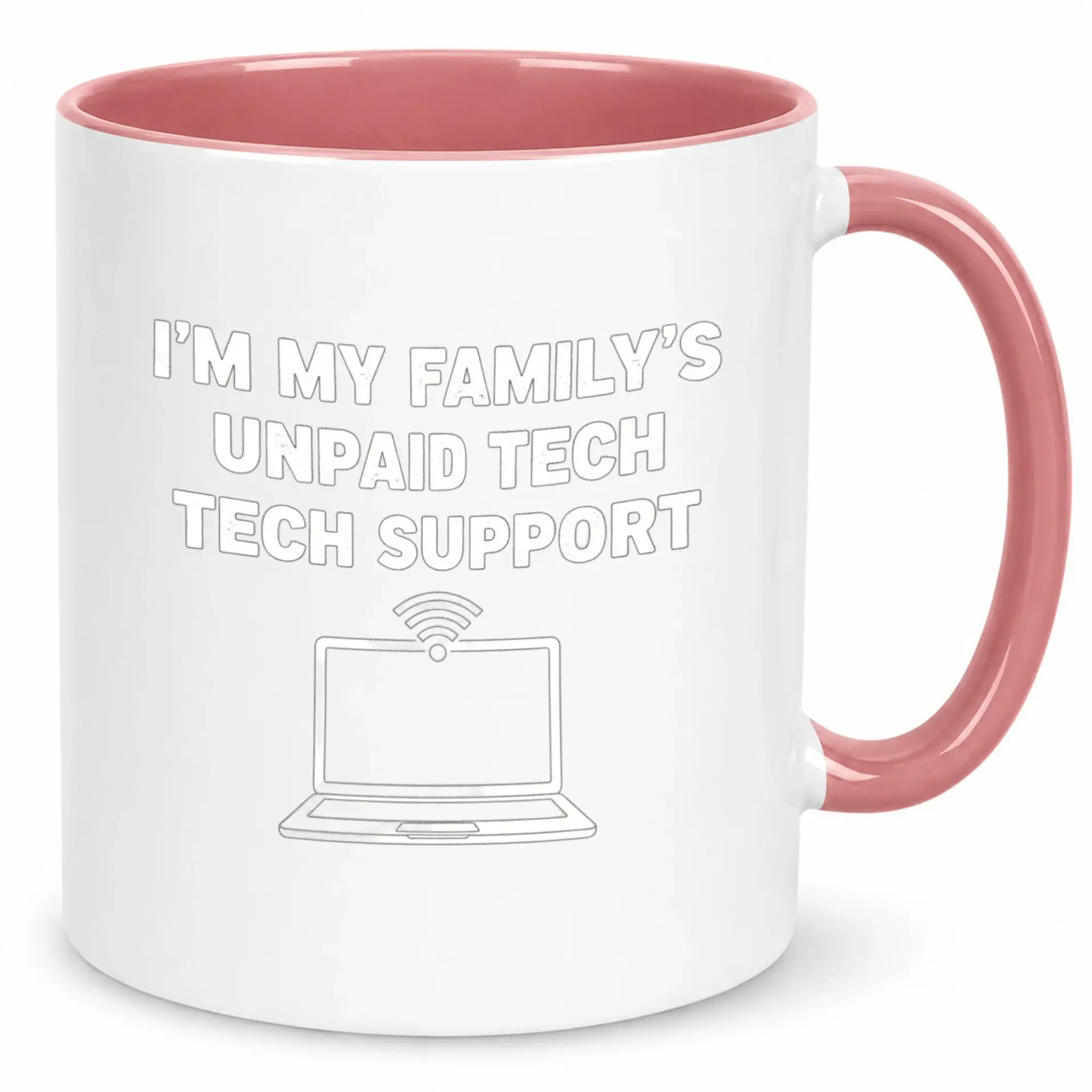 Funny Ceramic Coffee Mug Humorous Tech Support Design Family It Person Gift Sarcastic Drinkware for Computer Experts 11oz or 15oz