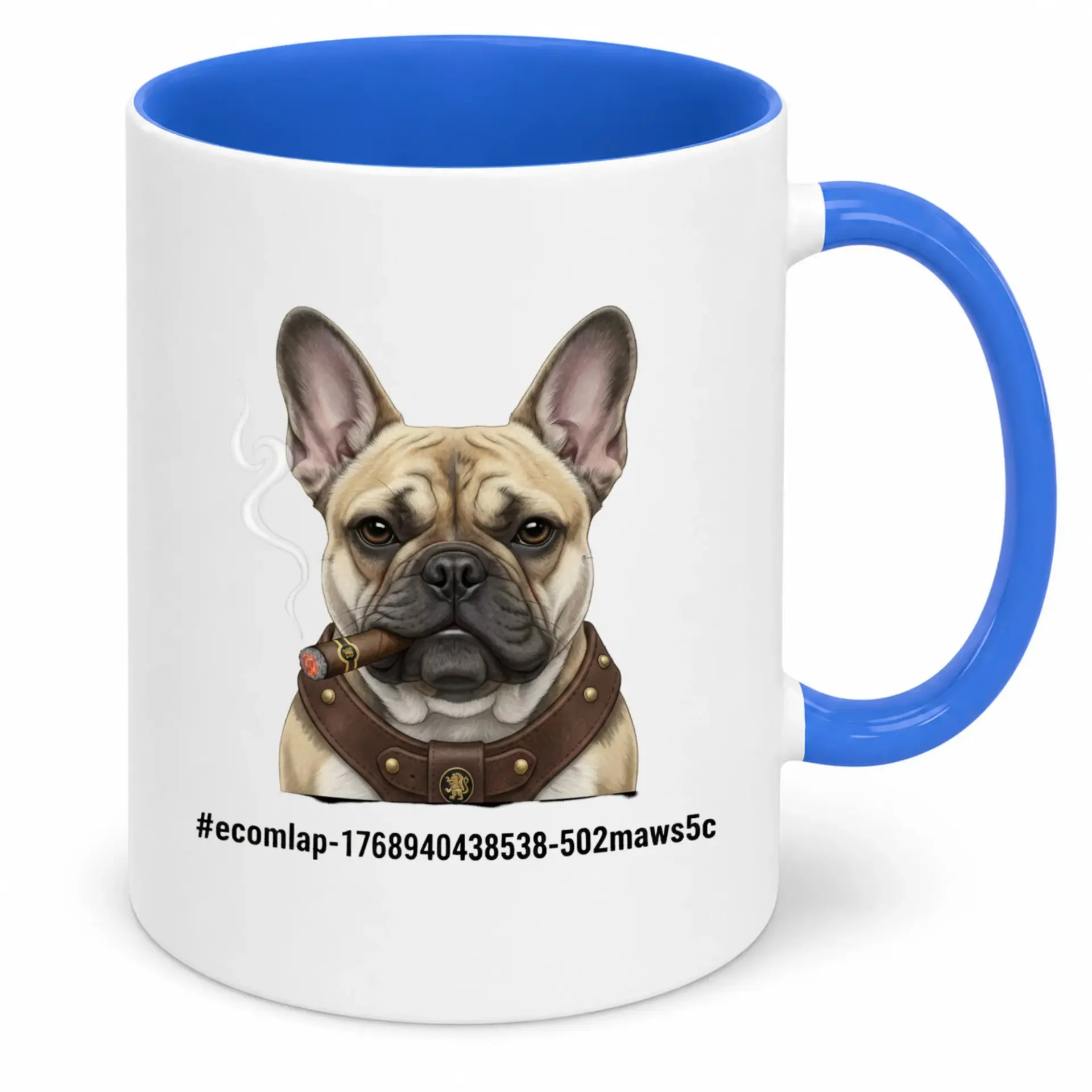 Funny Ceramic Coffee Mug with Cool Smoking Cigar Design Unique Animal Pet Lover Gift for Office and Home Kitchen