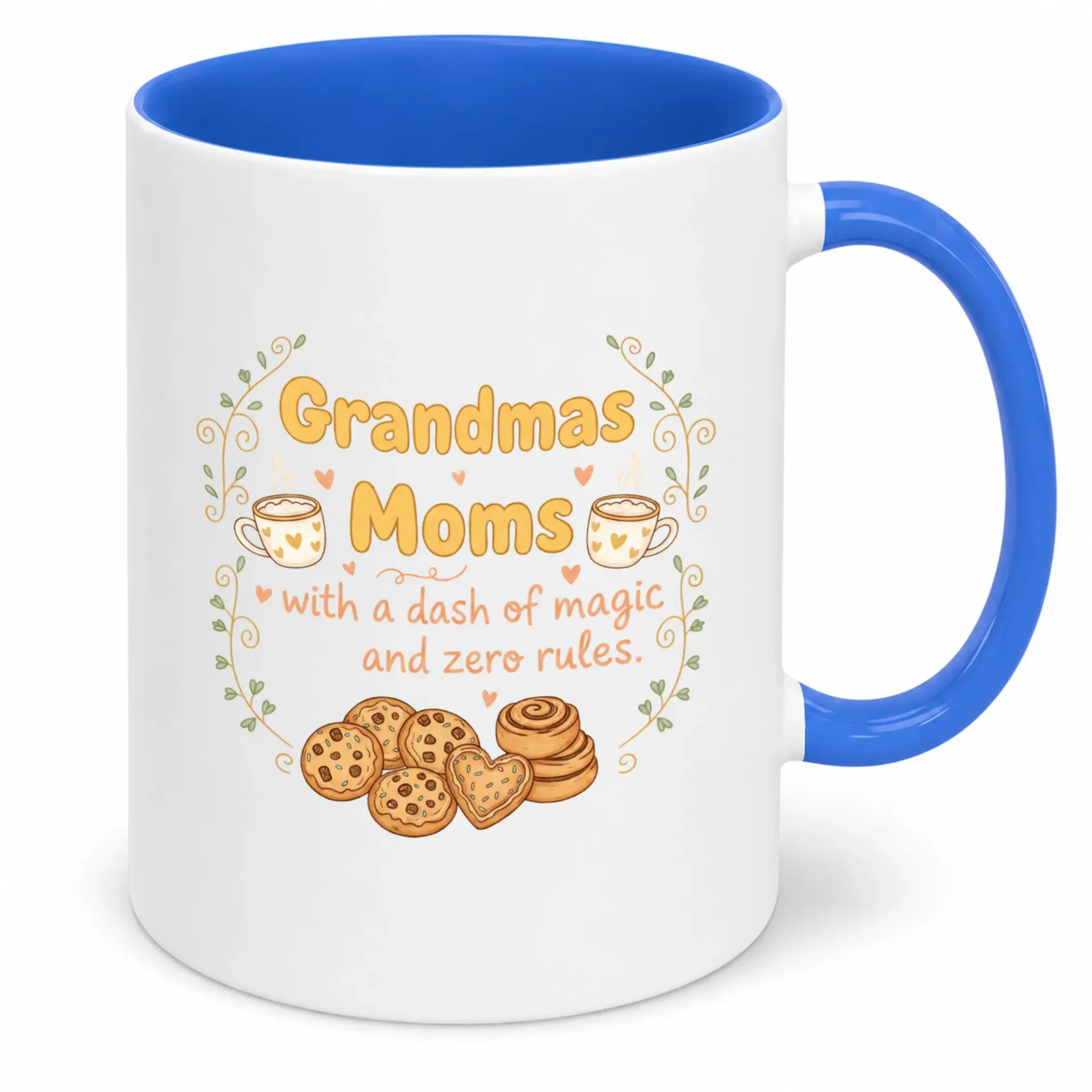 Coffee Mug for Grandmas and Moms Funny Ceramic Cup with Whimsical Cookie Design Thoughtful Gift Mother's Day Birthday or Special Occasions
