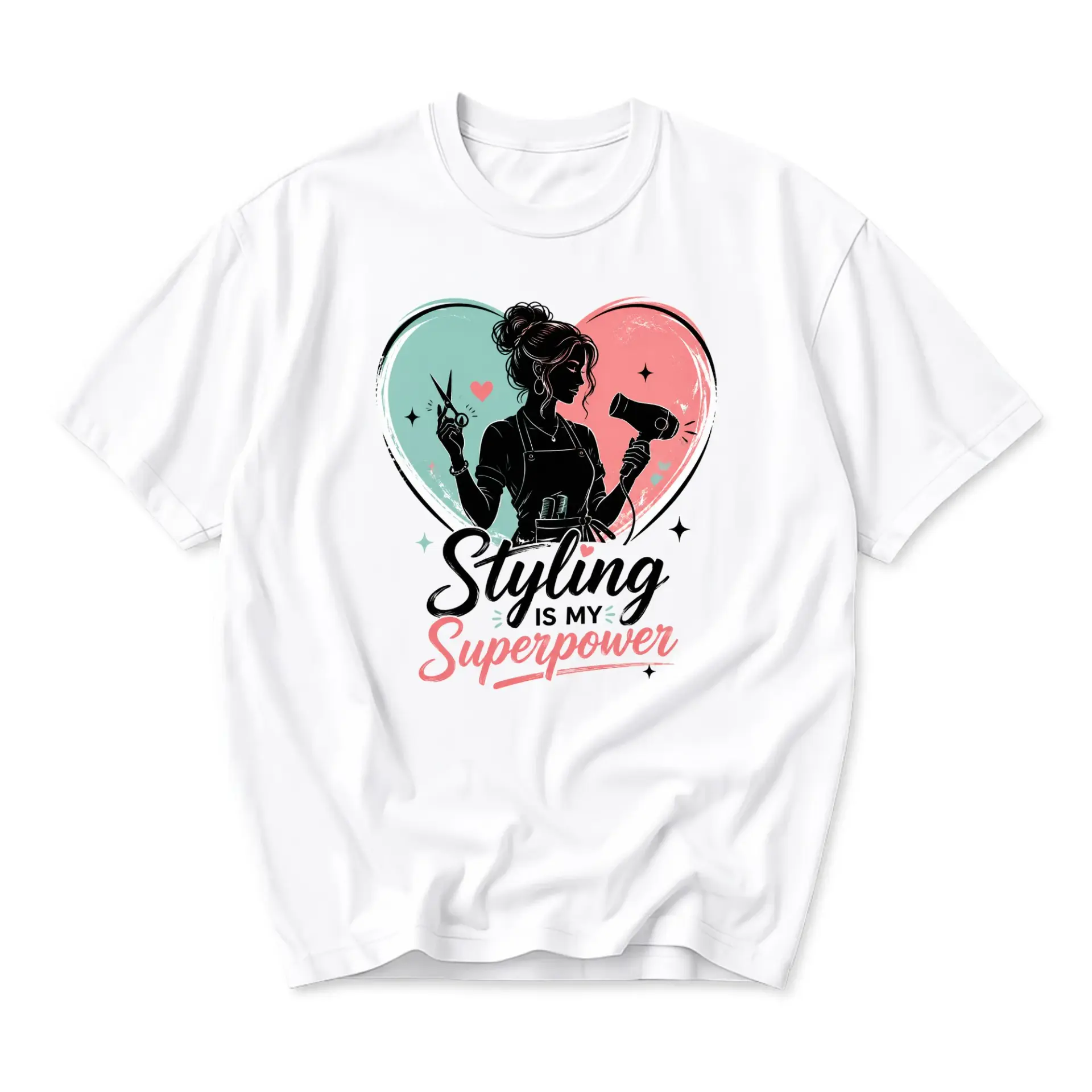 Graphic Tee Styling Is My Superpower Hairdresser Unisex T-Shirt Professional Stylist Apparel for Casual Everyday Wear