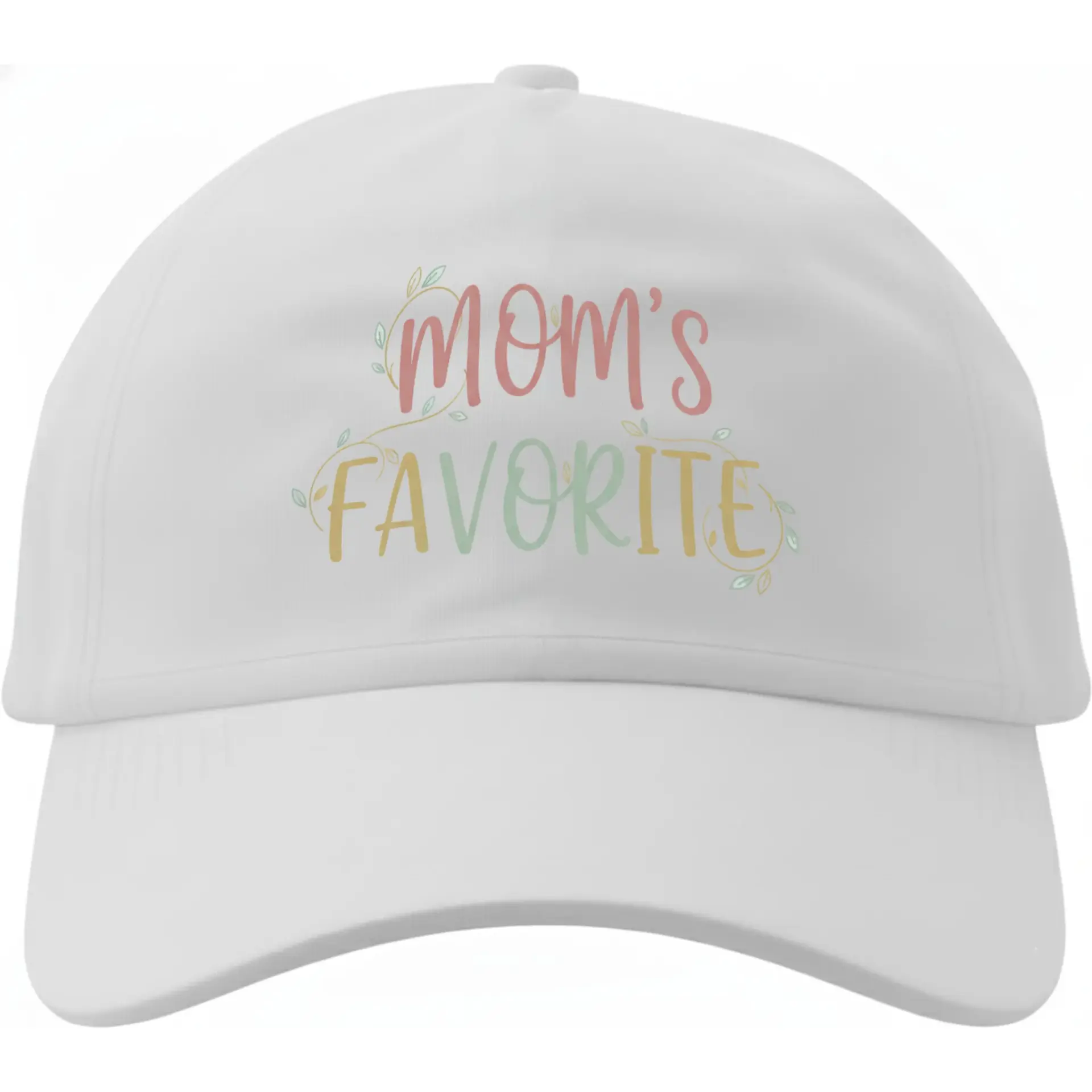 Dad Hat Baseball Cap Featuring Moms Favorite Script Design Comfortable Cotton Low Profile Adjustable Headwear Unisex