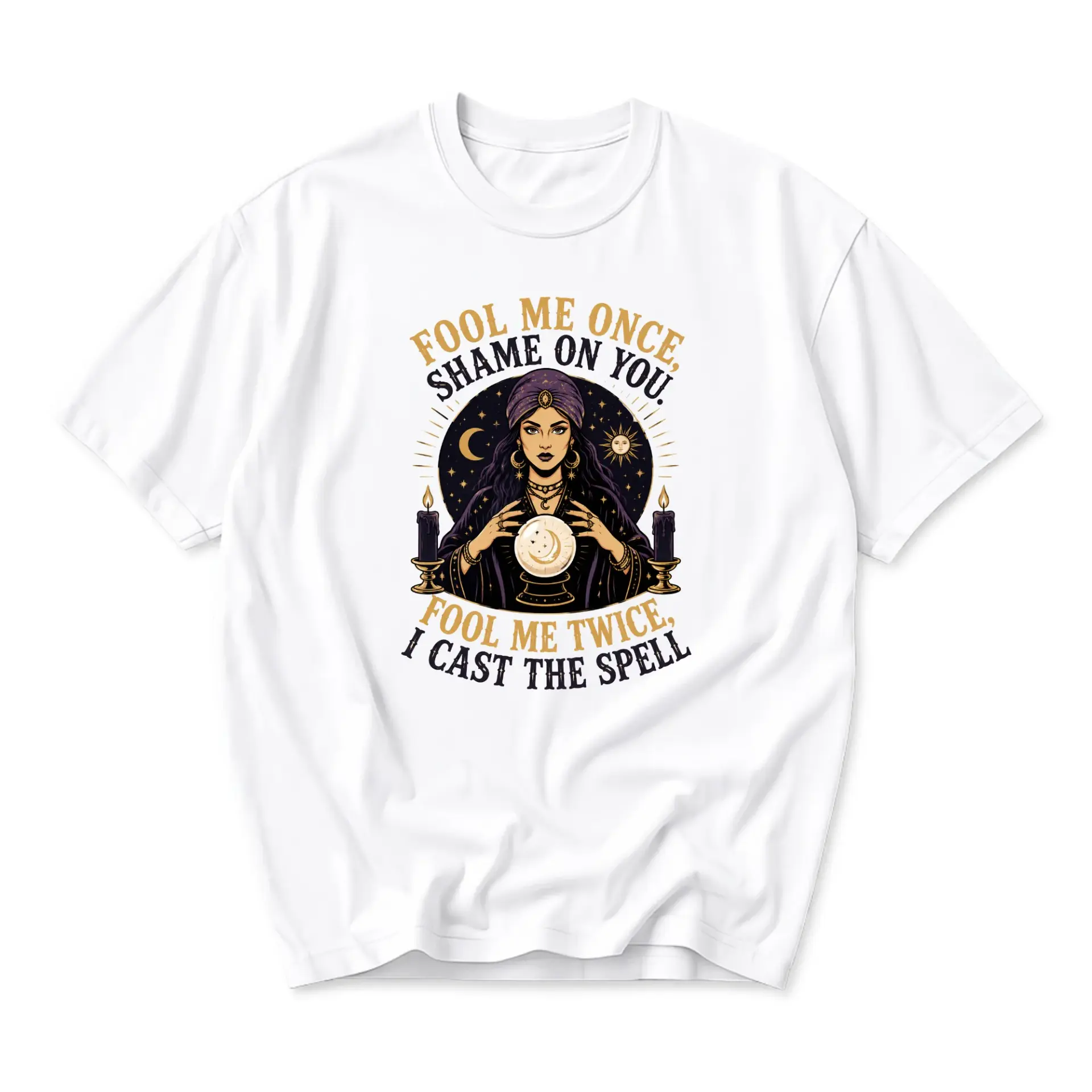 Funny Shirt Fortune Teller Graphic Tee Humorous Sarcastic Sayings Unisex Crew Neck Casual Everyday Wear Cotton Top