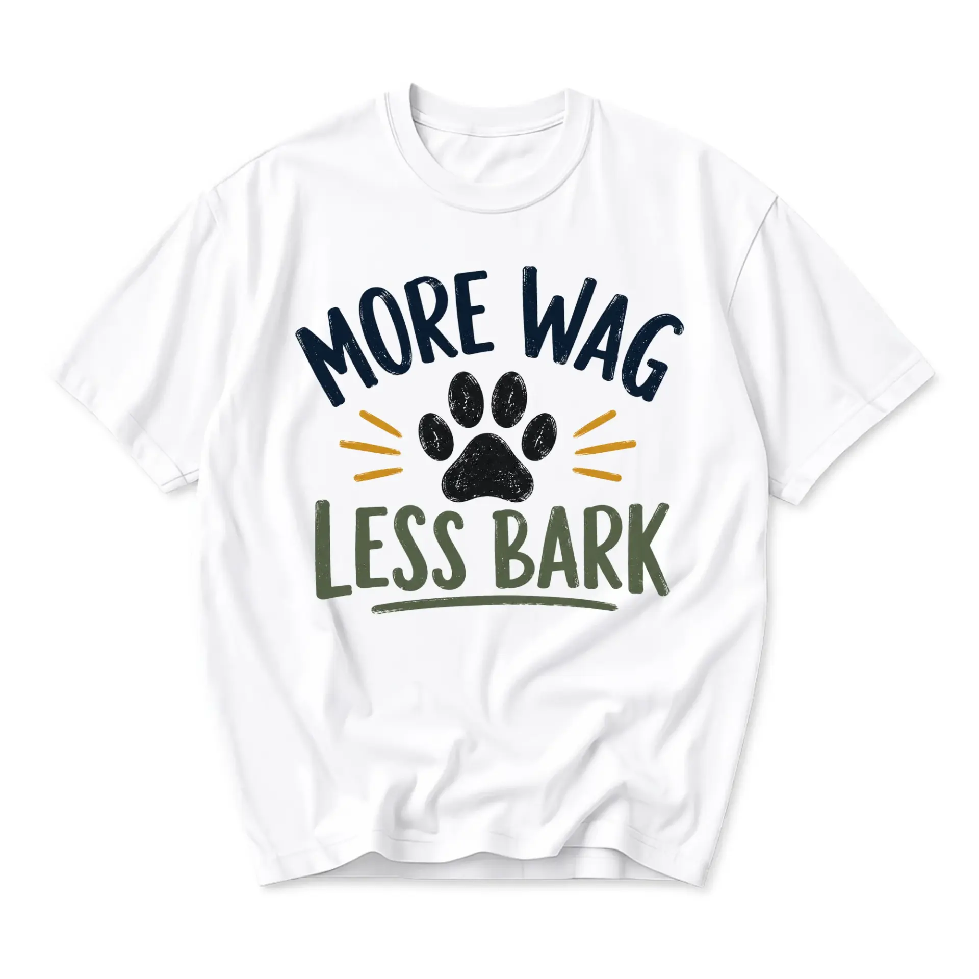 Graphic Tee More Wag Less Shirt Unisex Dog Lover Casual Apparel Comfortable