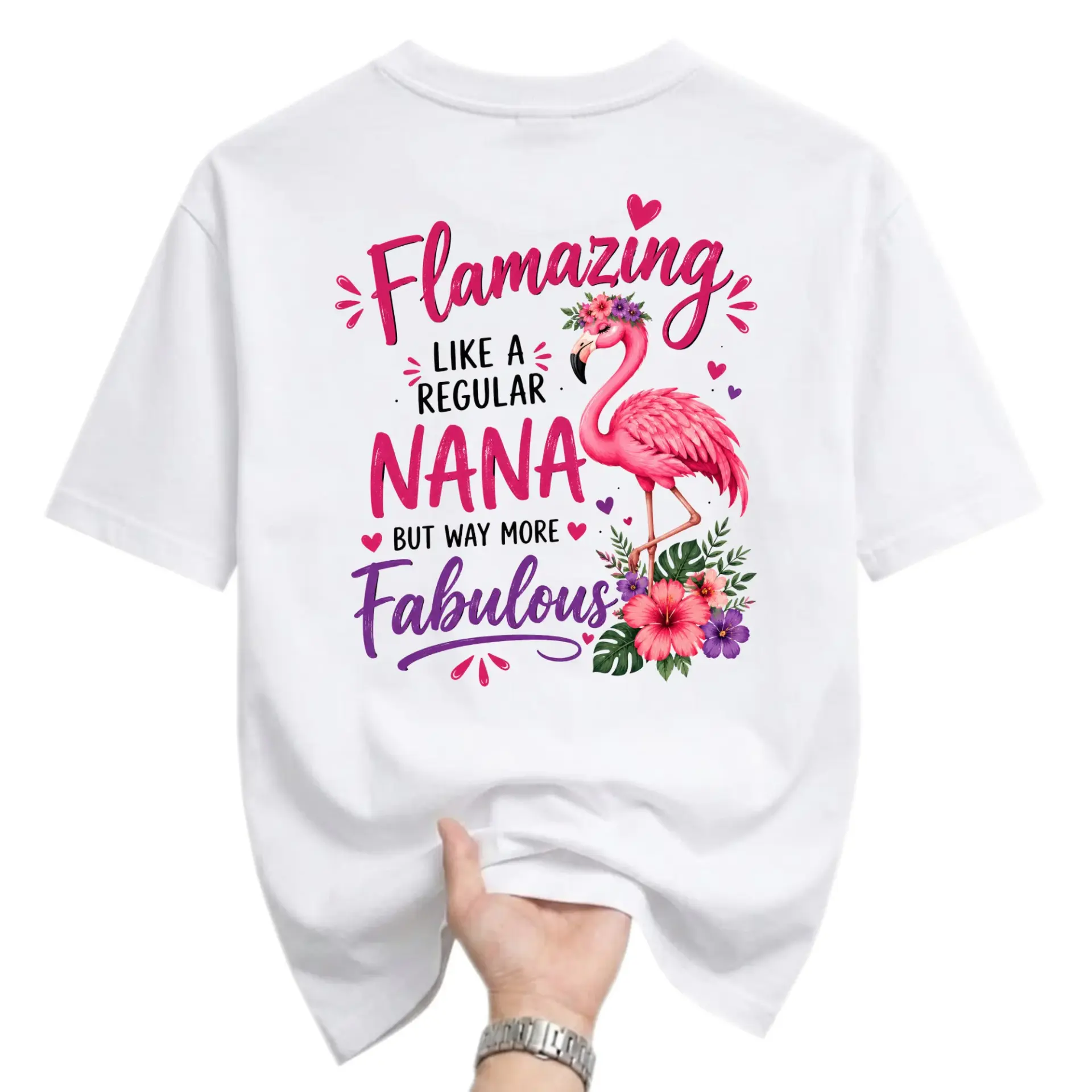 Funny Shirt Flamazing Like a Regular Nana but Way More Fabulous Flamingo