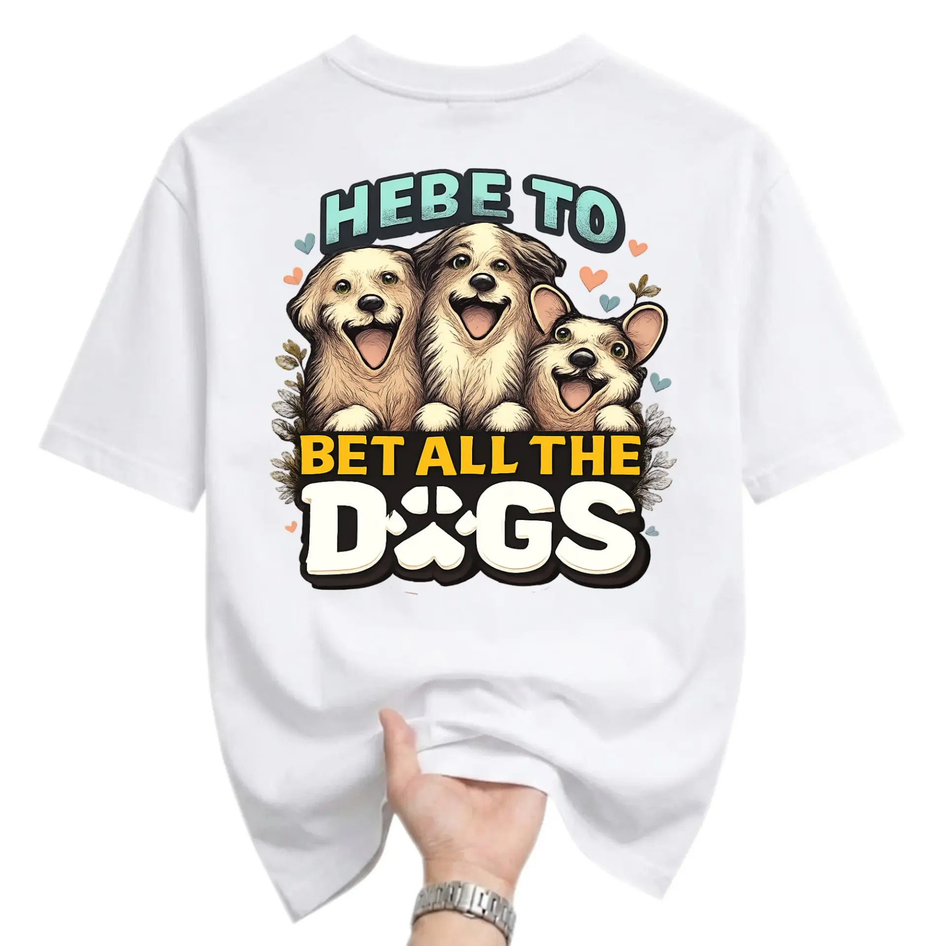 Funny Shirt Hebe to Bet All the Graphic Tee Casual Unisex Crew Neck Top for