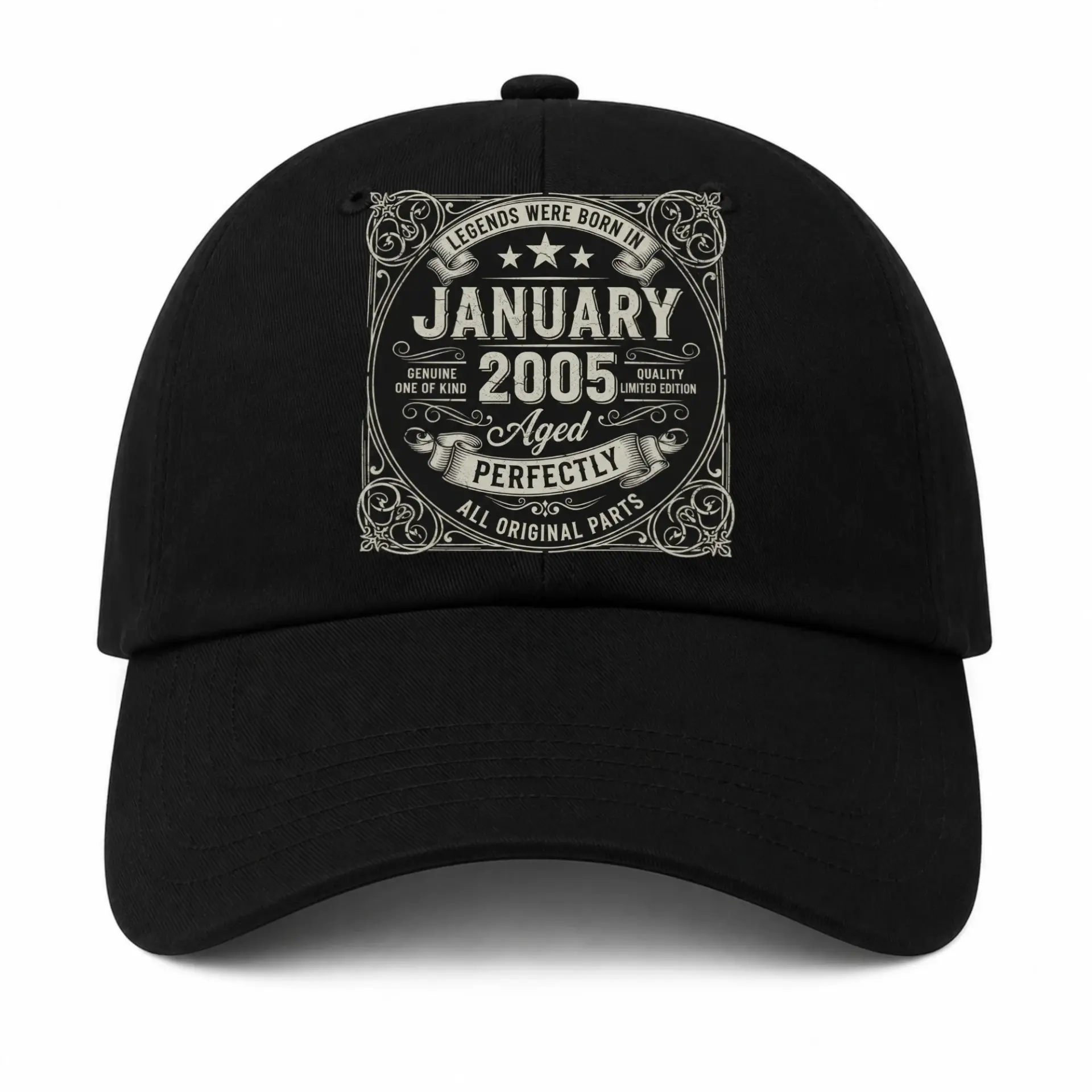 Baseball Cap Legends Were Born in January 2005 Aged to Perfection Hat