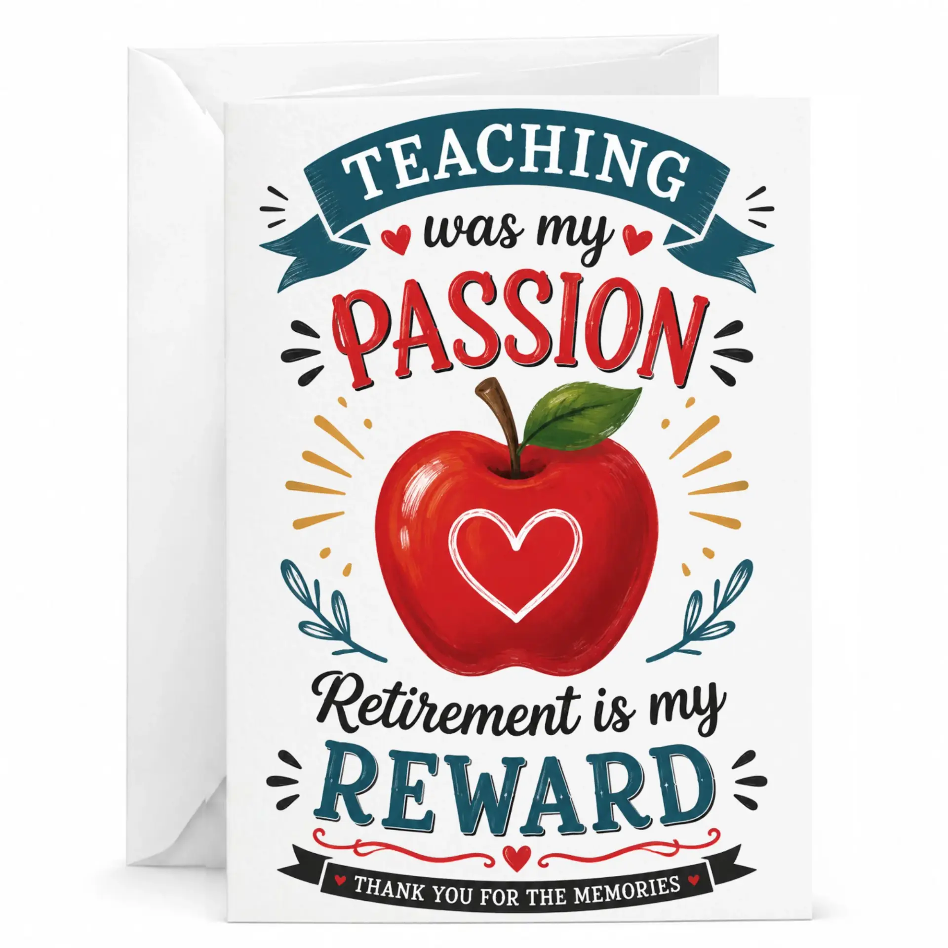 Teacher Retirement Greeting Card Funny Farewell Present for Leaving Gift Retired