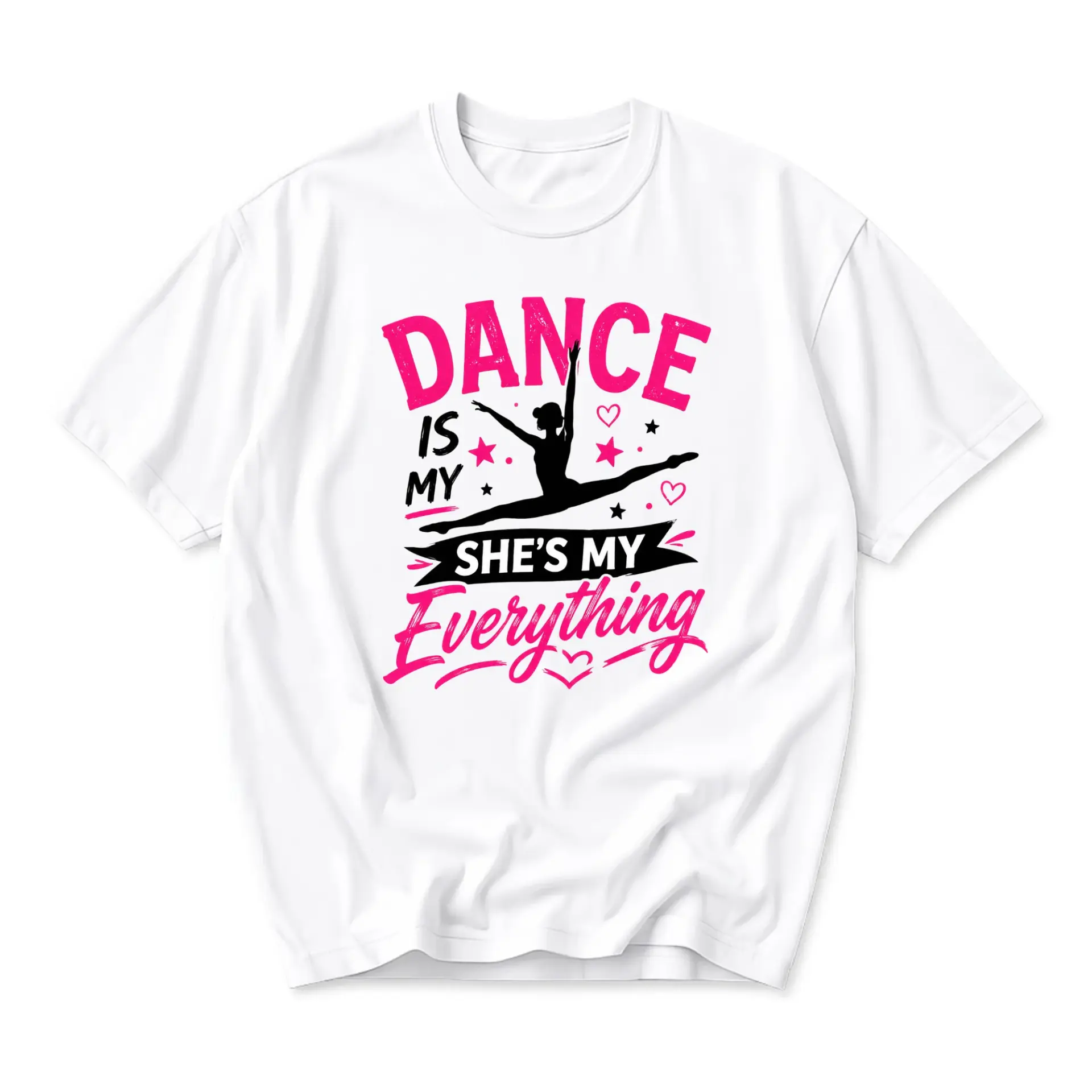 Graphic Tee Dance Is My She's My Everything Shirt Unisex Casual Crew Neck