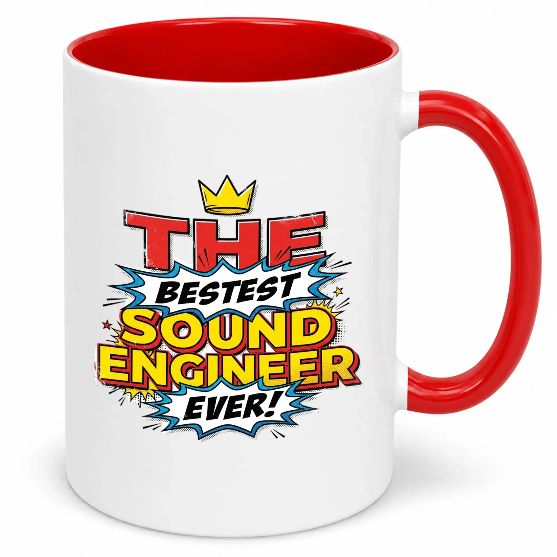 Funny Sound Engineer Coffee Mug for Men Women the Best Ever Design Ceramic Cup Unique Music Audio Tech Gift Coworker Boss