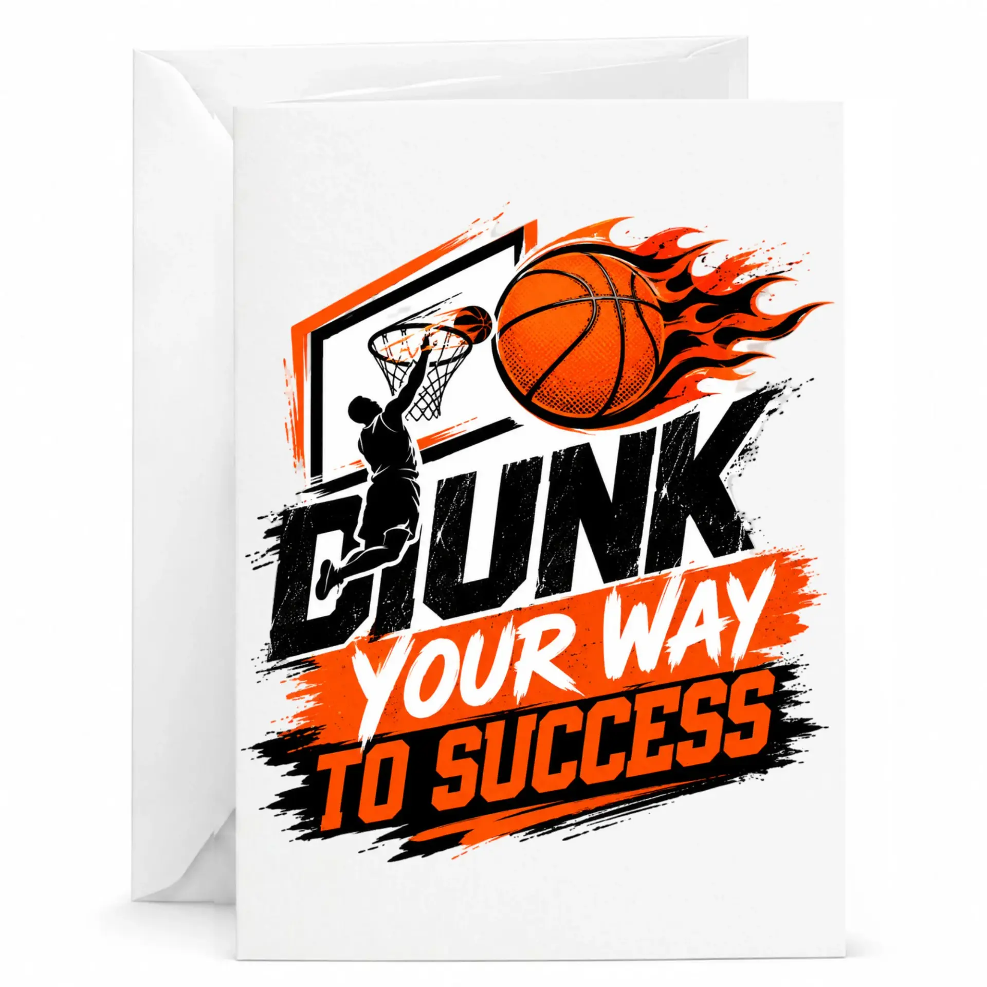 Greeting Card Dunk Your to Basketball Sports Illustration