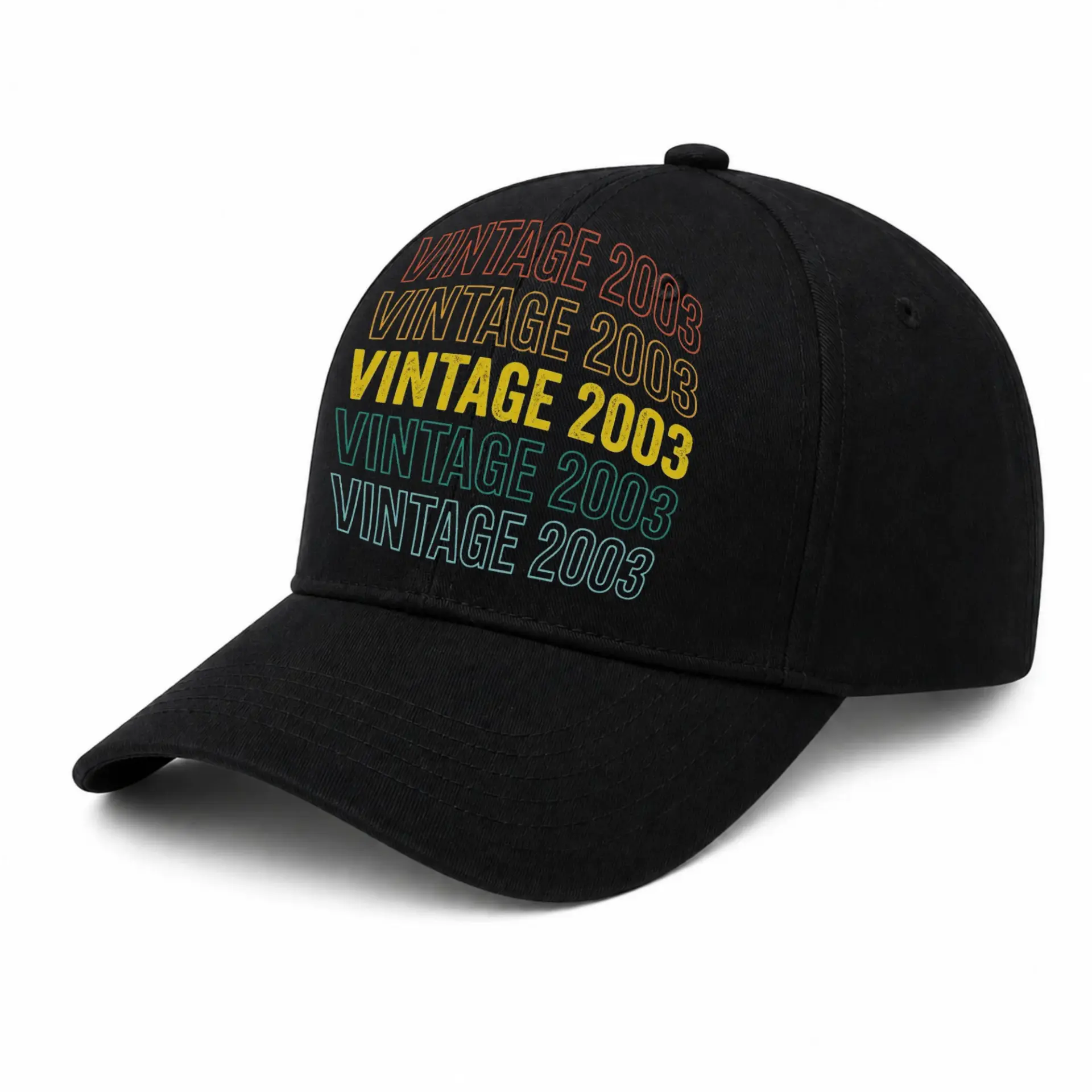 Baseball Cap Vintage 2003 Retro Style Embroidered Hat for Adults