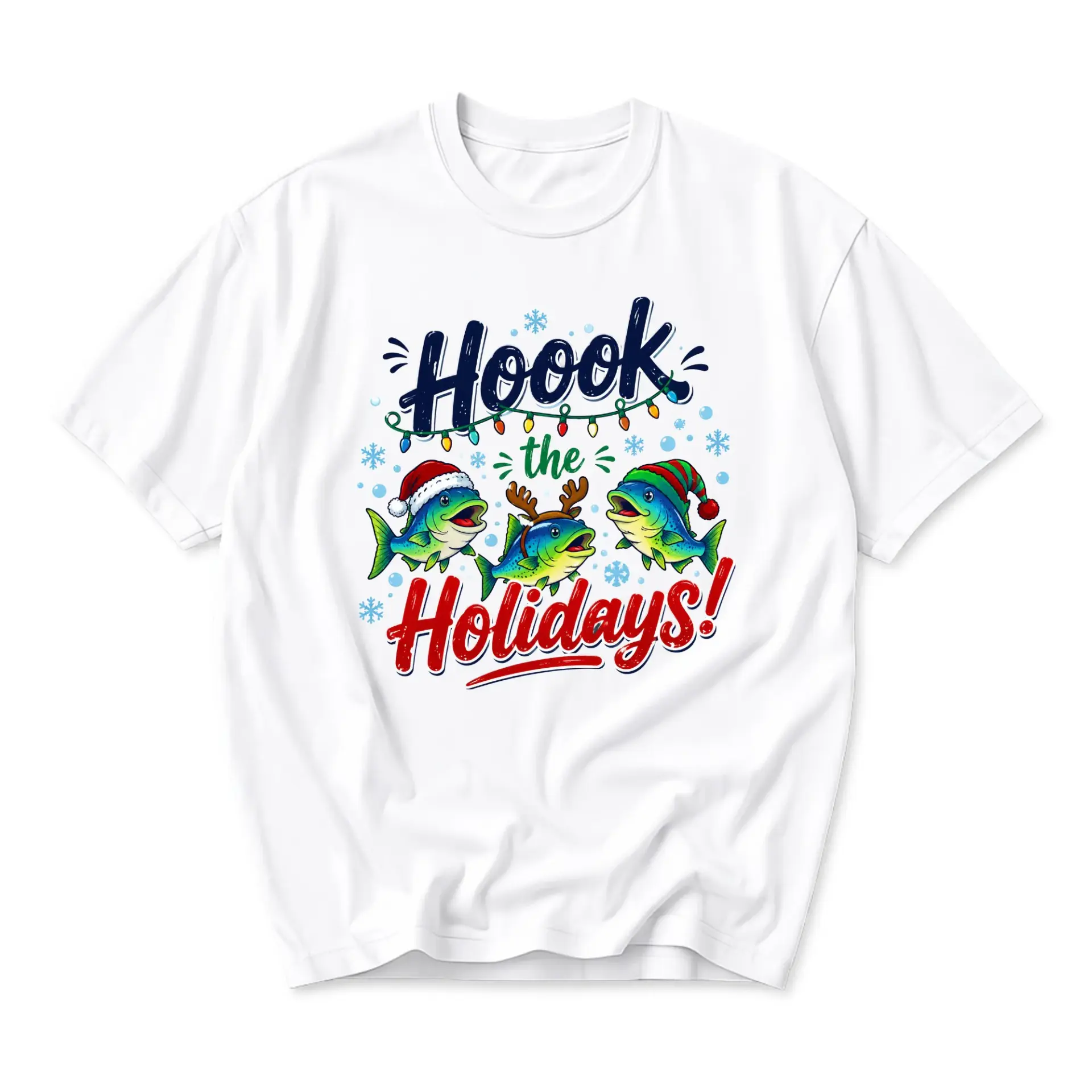 Funny Shirt Hoook the Holidays Graphic Tee Unisex Casual Apparel Festive