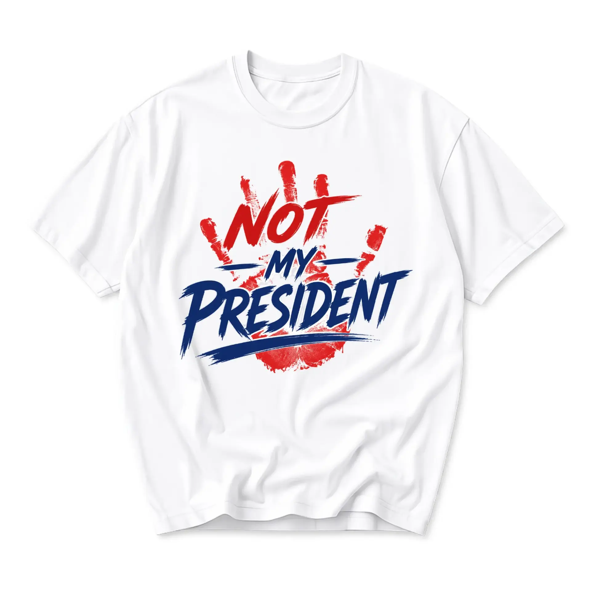 Funny Shirt Not My President Graphic Tee Unisex Casual Apparel Statement T-Shirt for Political Self Expression