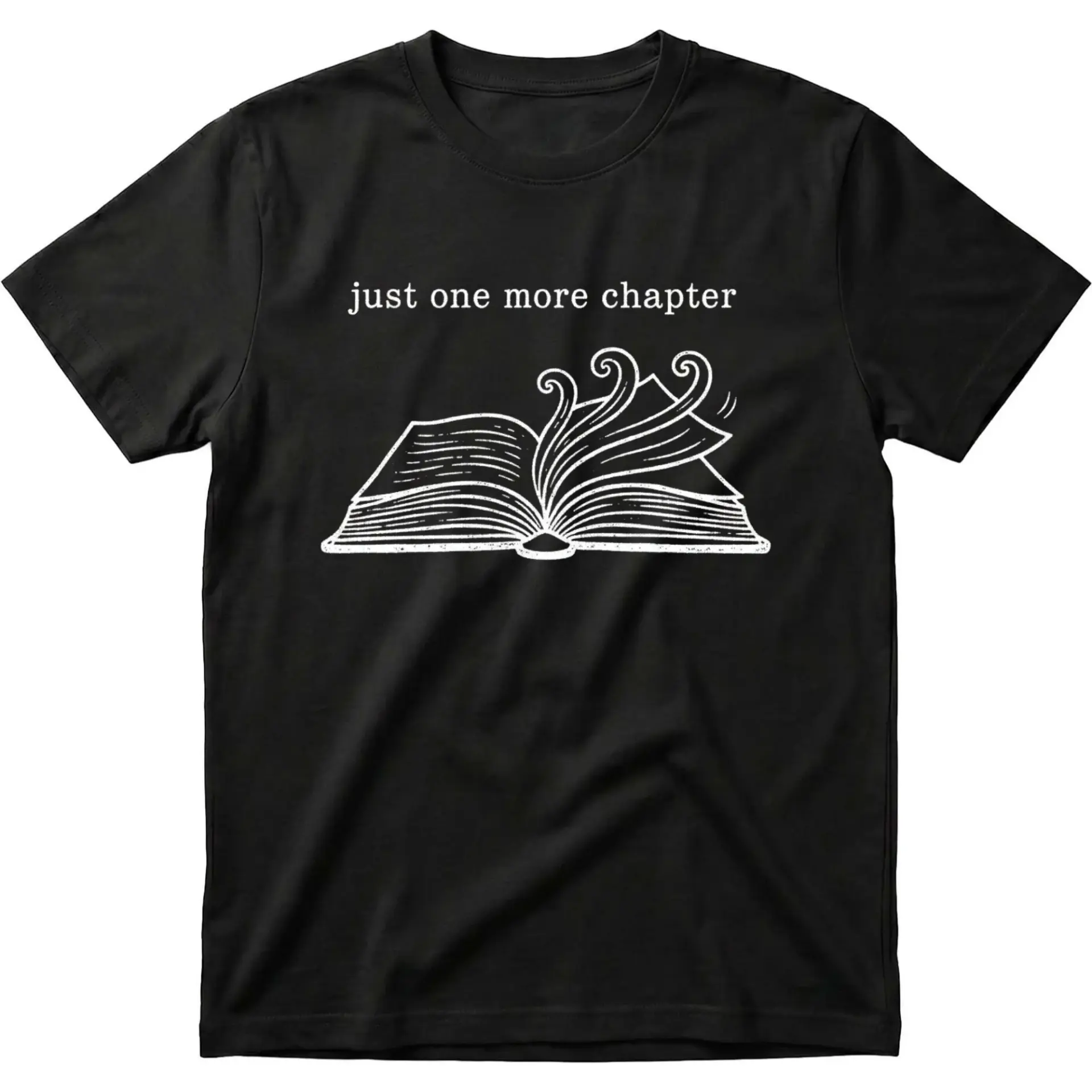 Graphic Tee More Chapter Reading Enthusiast Shirt Unisex Casual Cotton Blend Apparel for Book Lovers