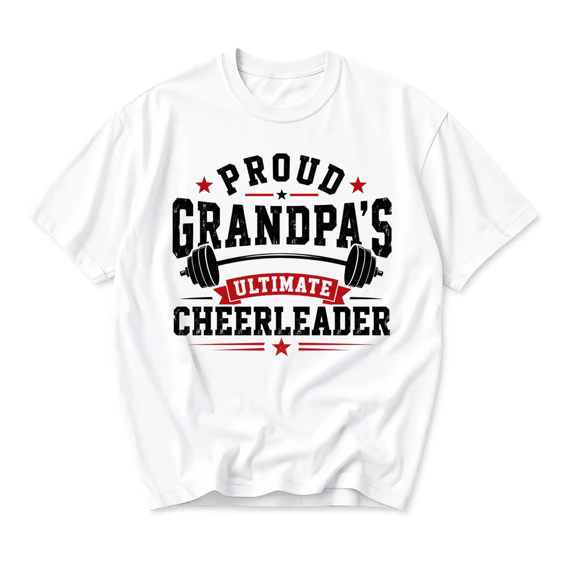 Graphic Tee Proud Grandpa's Ultimate Cheerleader Unisex T-Shirt Workout