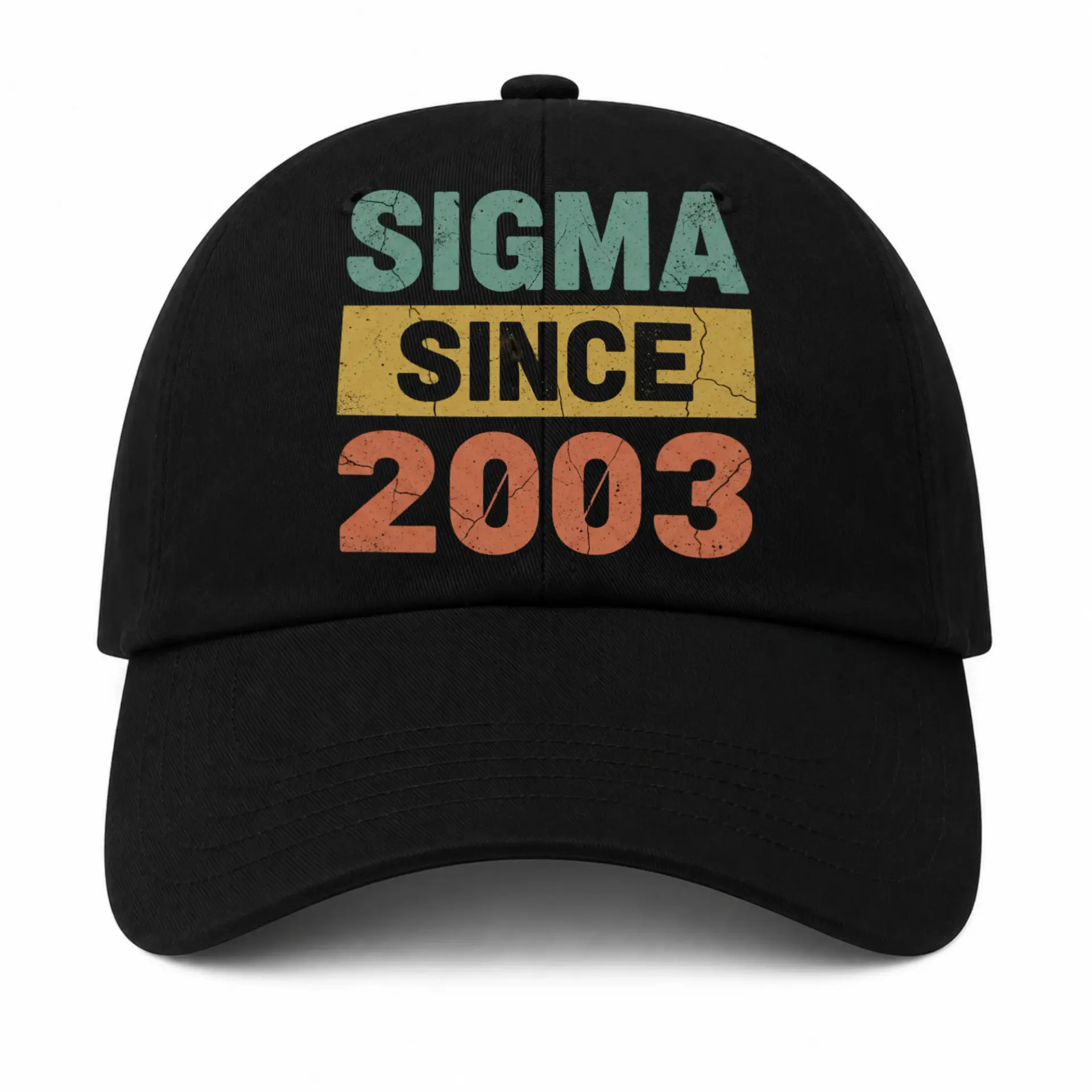 Baseball Cap Retro Vintage Style Distressed Graphic Design Hat