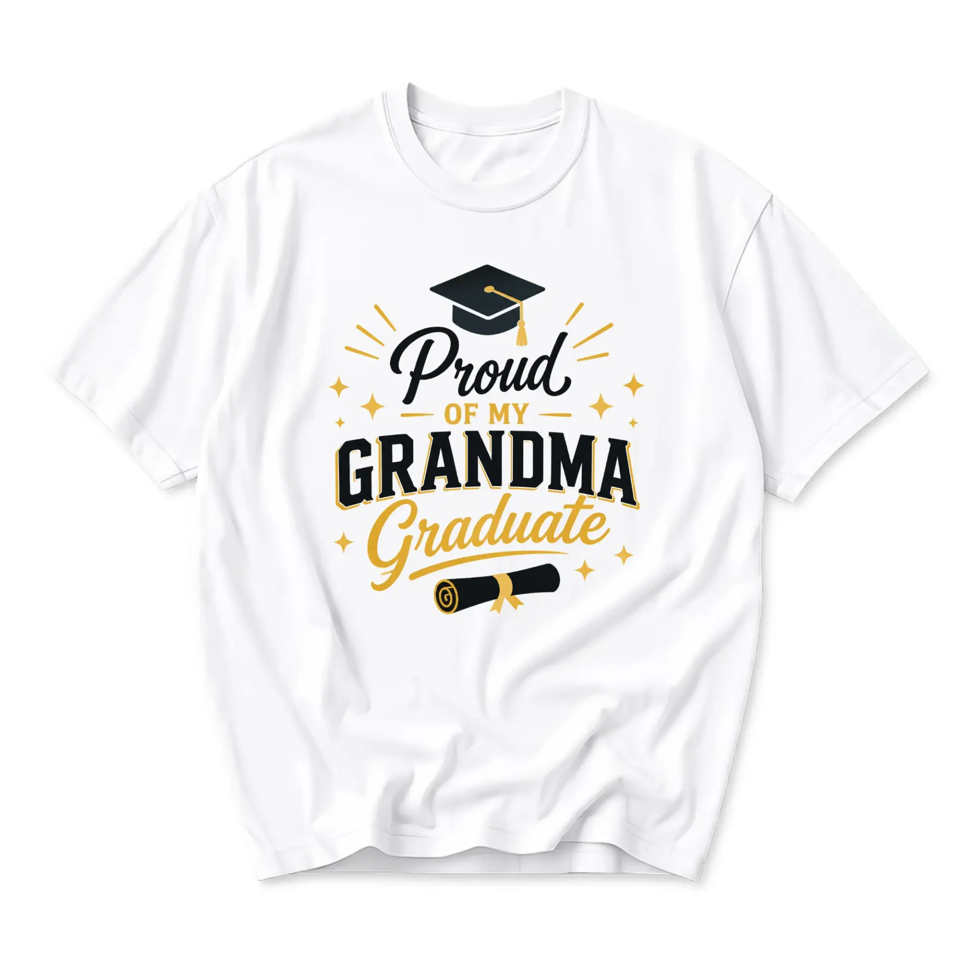 Graphic Tee Proud of My Grandma Graduate Unisex Cotton Shirt for Graduation