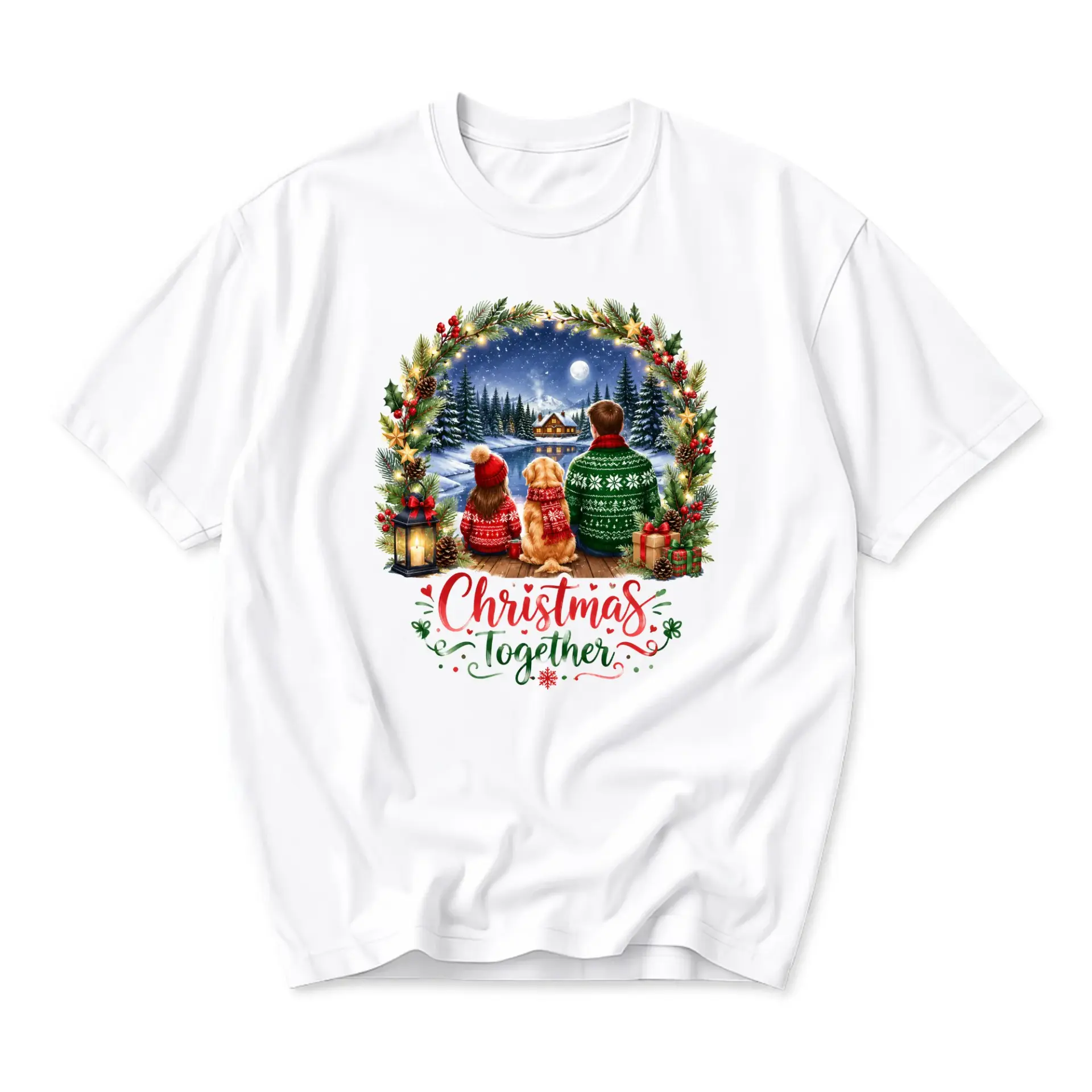 Christmas Together Graphic Tee Unisex Holiday Shirt Festive Seasonal