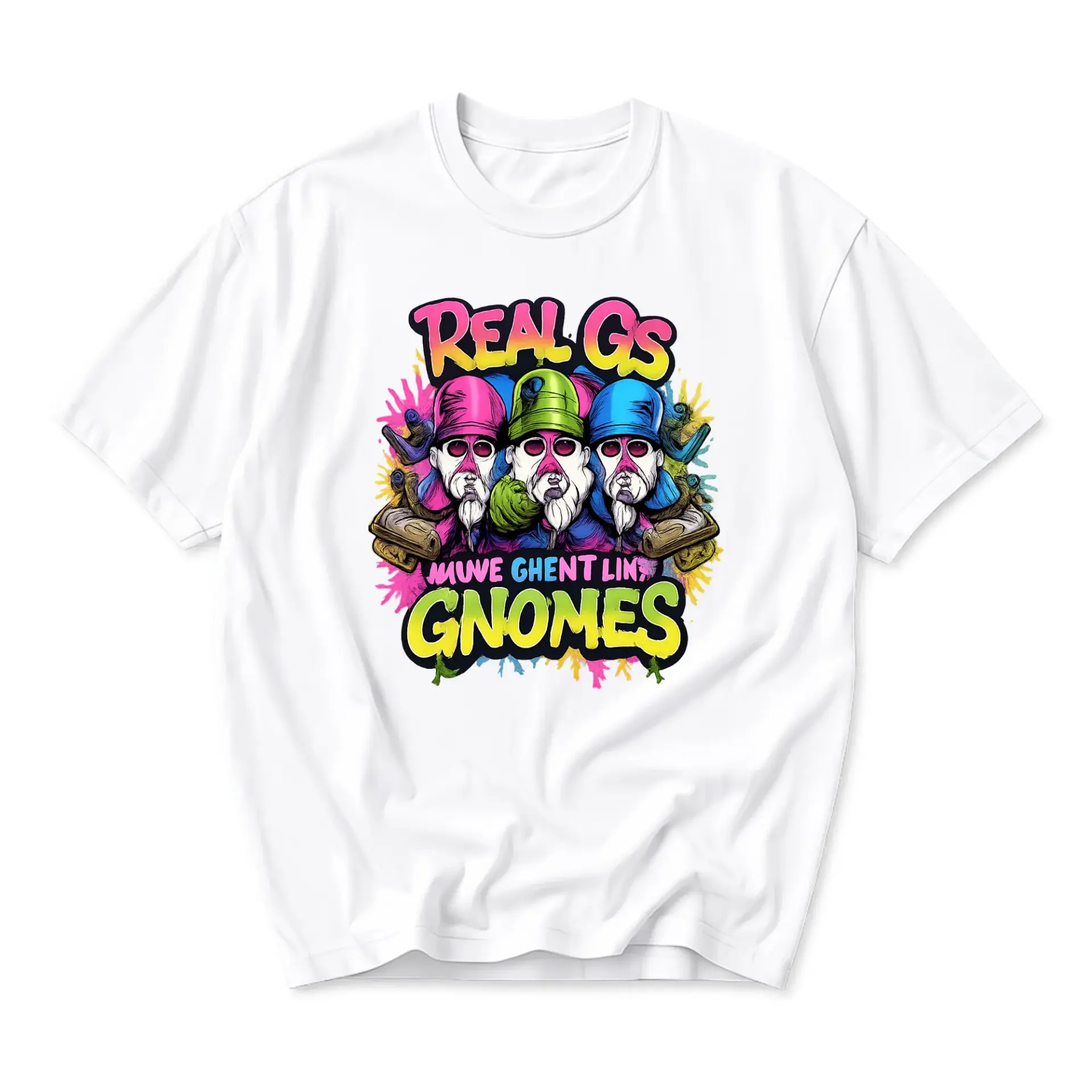 Funny Shirt Gs Move Ghent Lin Gnomes Graphic Tee Unisex Crew Neck Streetwear Urban Artistic Illustration Apparel