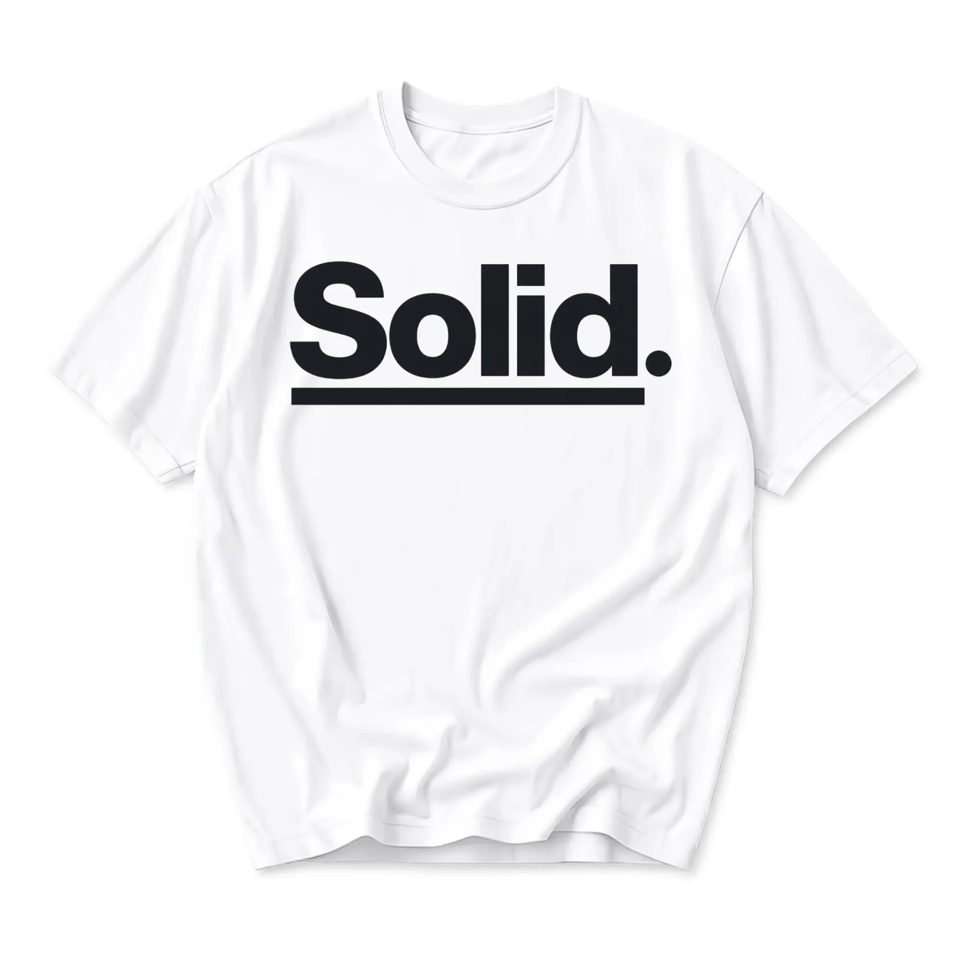 Graphic Tee Solid Text Design Unisex Crew Neck Casual Shirt Comfortable Cotton Blend Everyday Apparel Minimalist Top