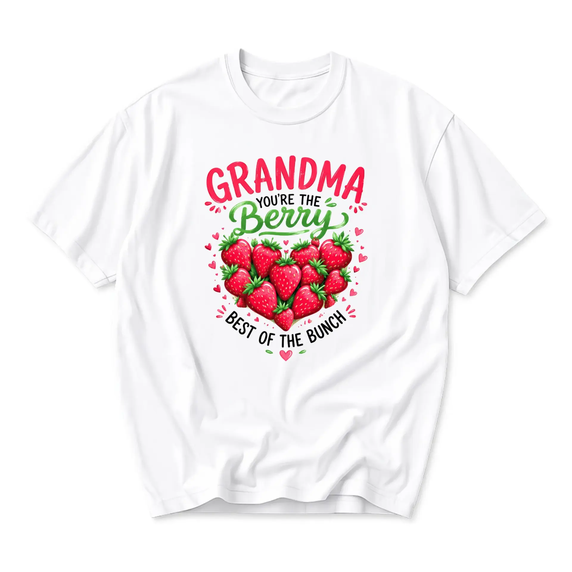 Funny Shirt Grandma You Are the Berry Best of Bunch Graphic Tee Casual
