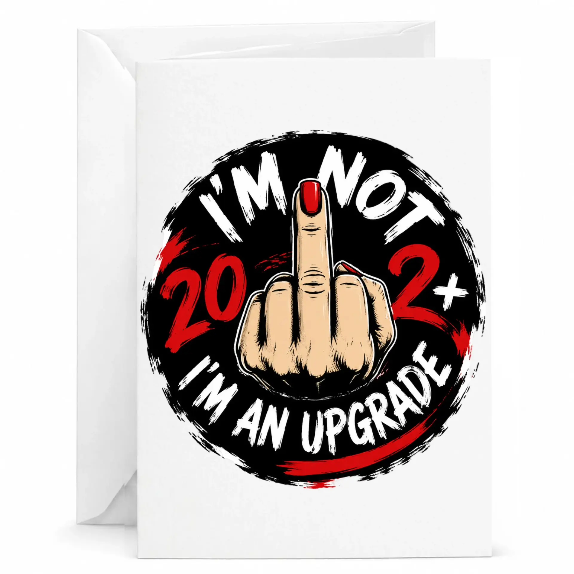 Funny Birthday Card I'm Not 20 Something I'm an Upgrade Greeting Card for Sarcastic Humor and Bold Personalities