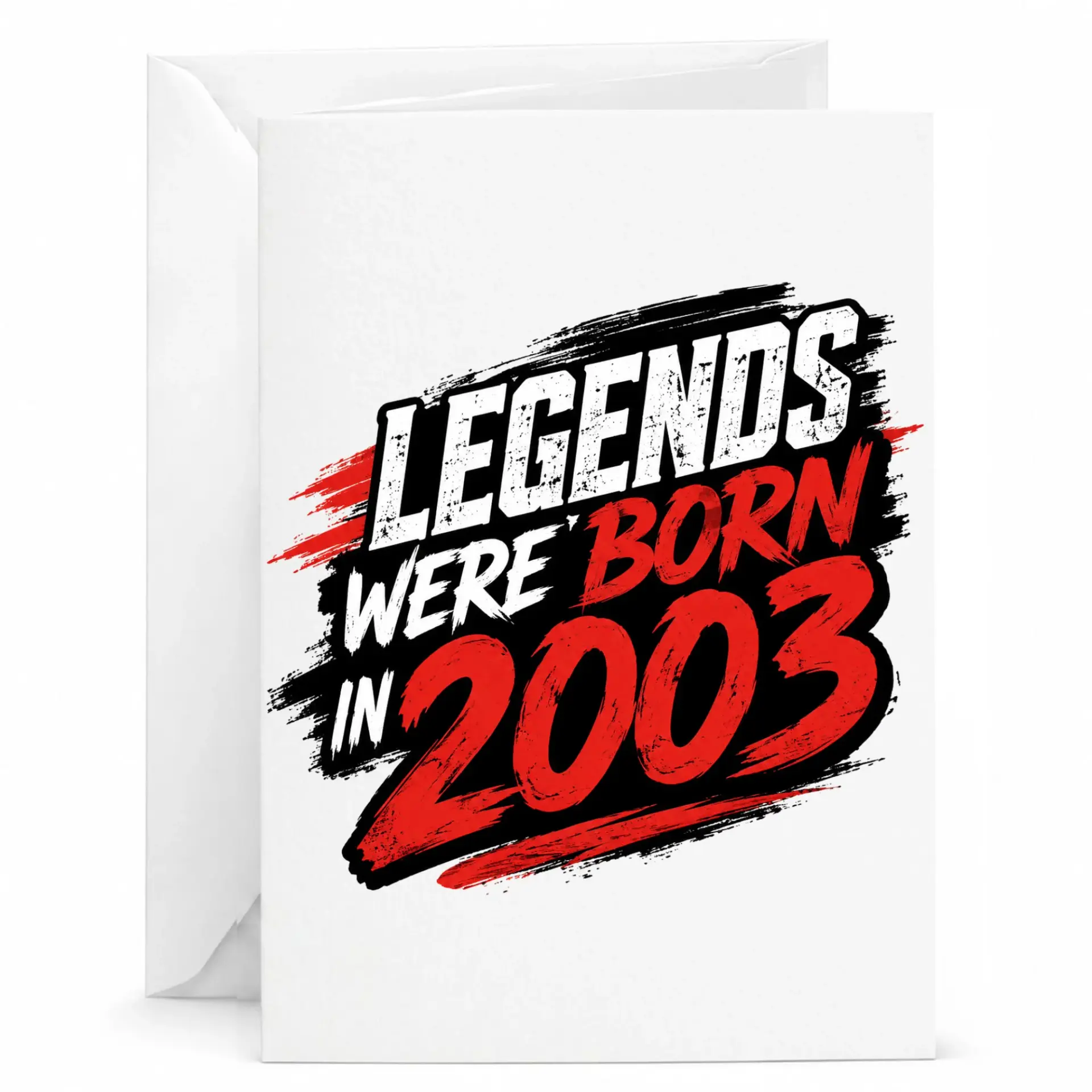 Birthday Card Legends Were Born in 2003 Funny Milestone Greeting Card with White Envelope for Birth Year Celebration