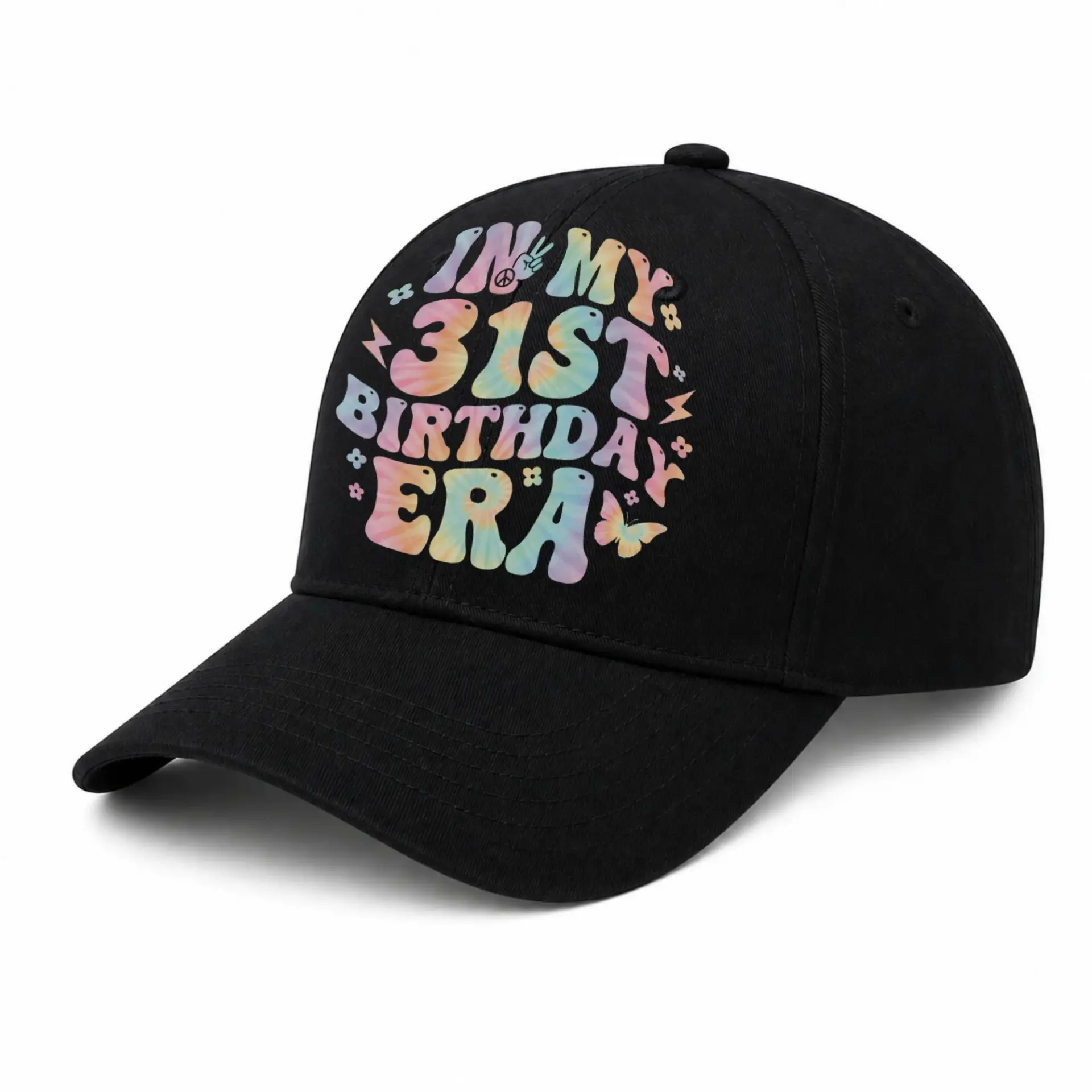 Baseball Cap Vintage 31st Birthday Retro Groovy Aesthetic Adult Hat