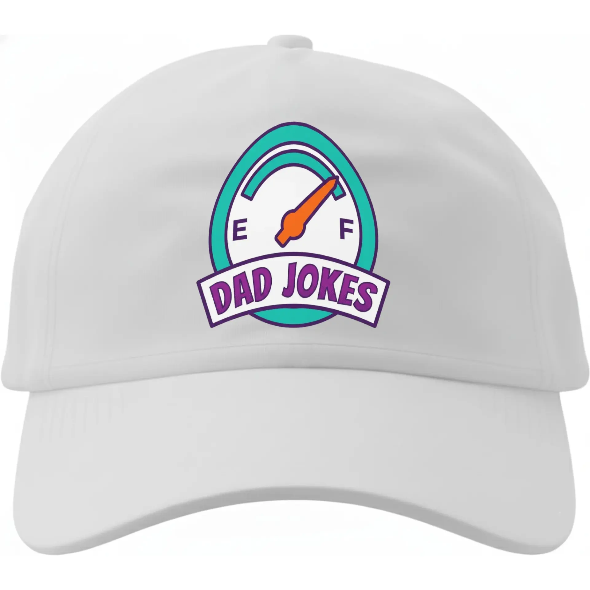 Dad Jokes Fuel Gauge Graphic Baseball Cap Casual Low Profile Cotton Hat for Comfortable Everyday Outdoor Headwear