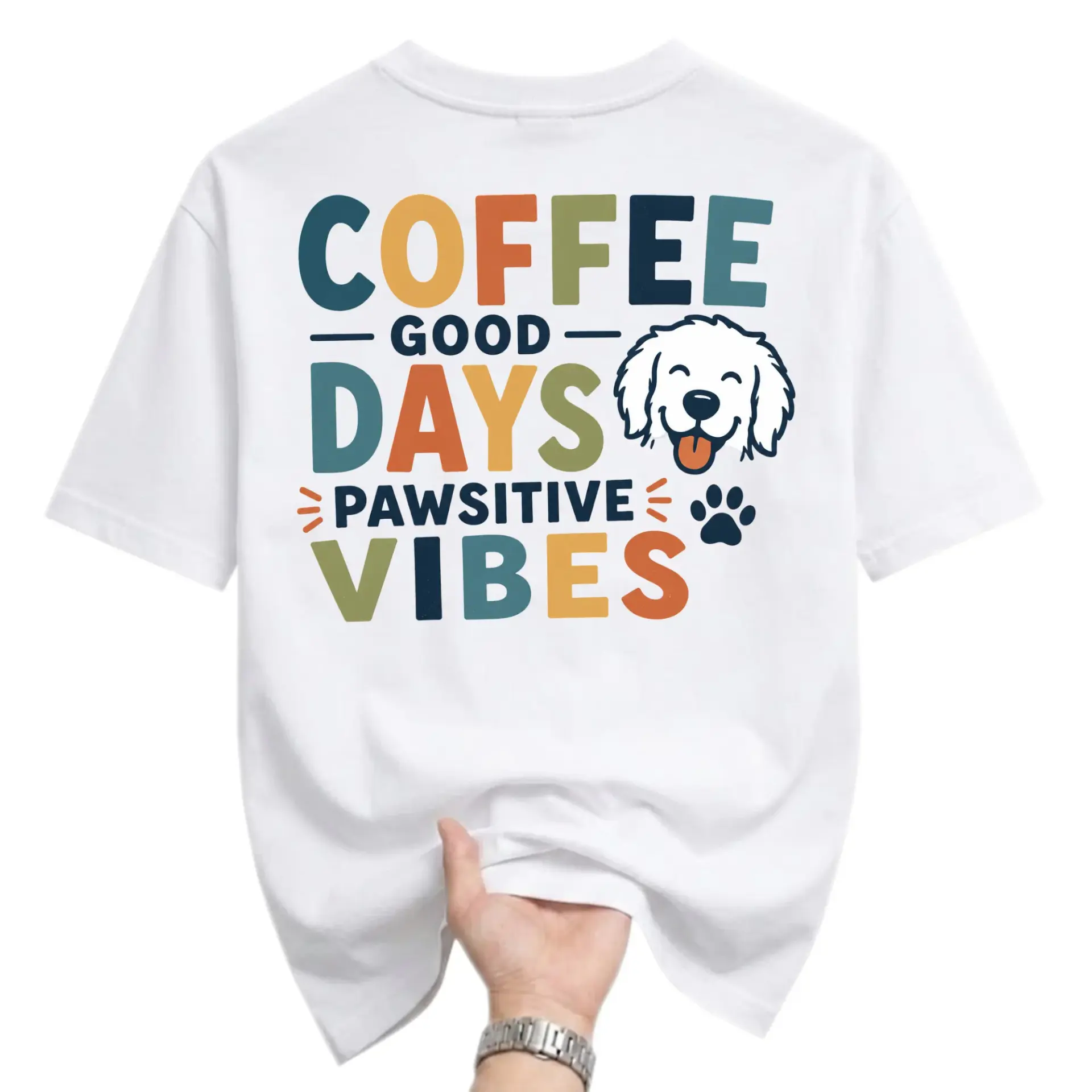 Graphic Tee Coffee Good Days Pawsitive Unisex Shirt Lover Apparel Casual