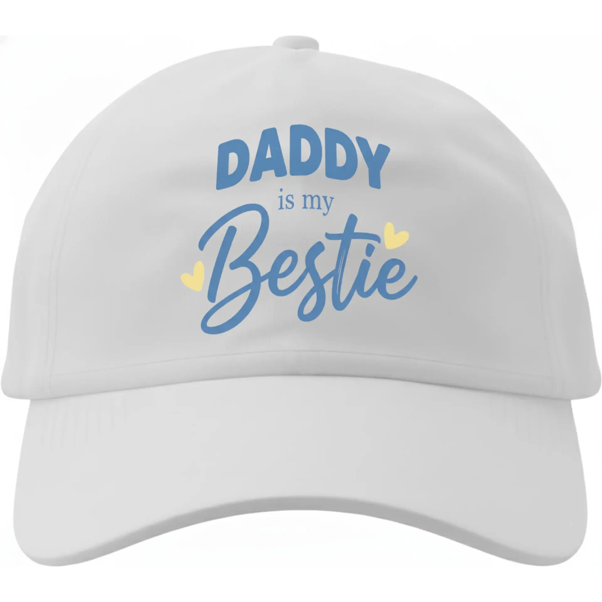 Dad Hat Baseball Cap with Daddy Is My Bestie Graphic Design Low Profile Cotton Hat for Comfortable Everyday Casual Wear
