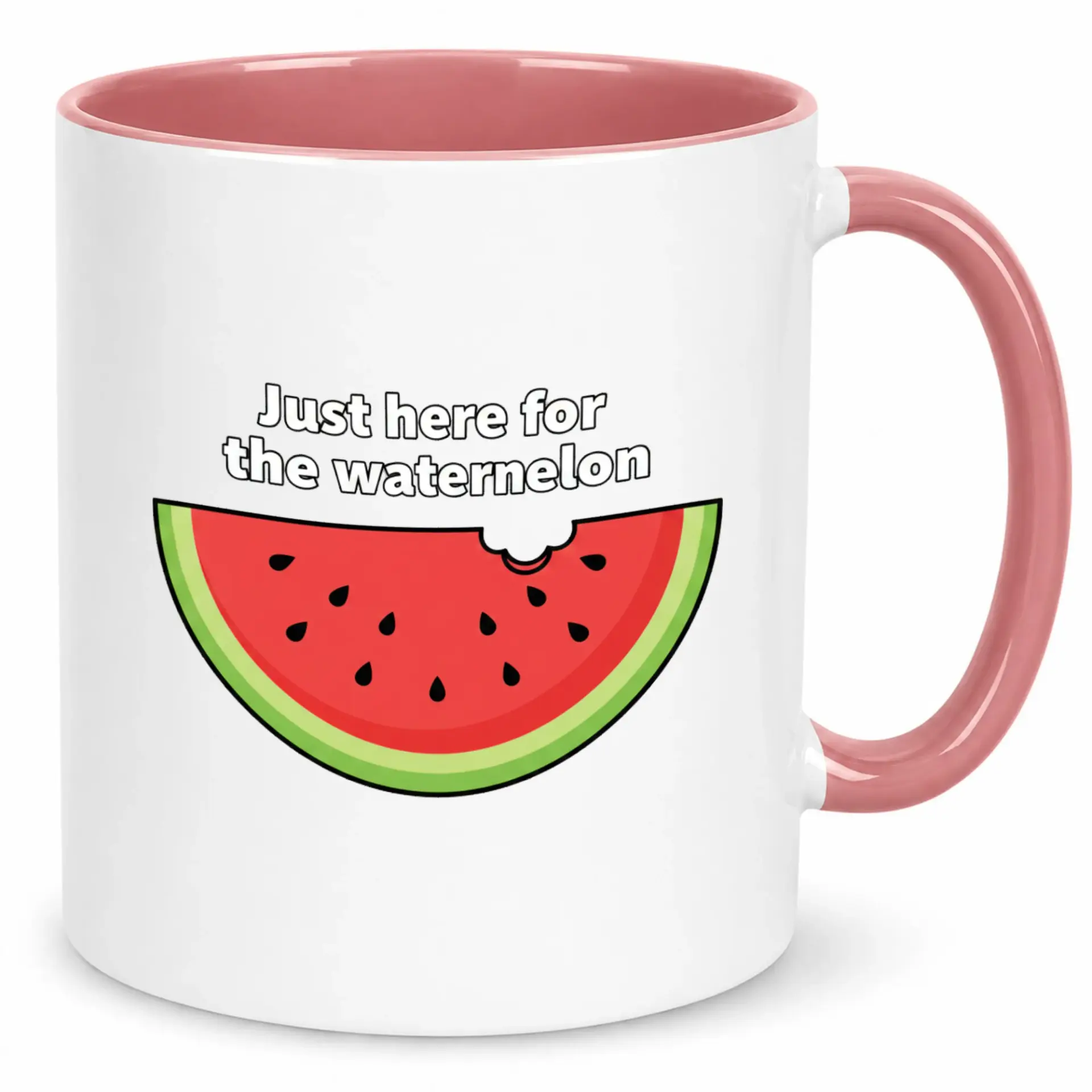 Funny Watermelon Ceramic Coffee Mug for Summer Fruit Lovers, Humorous Drinkware for Morning Coffee Tea and Hot Cocoa Beverages