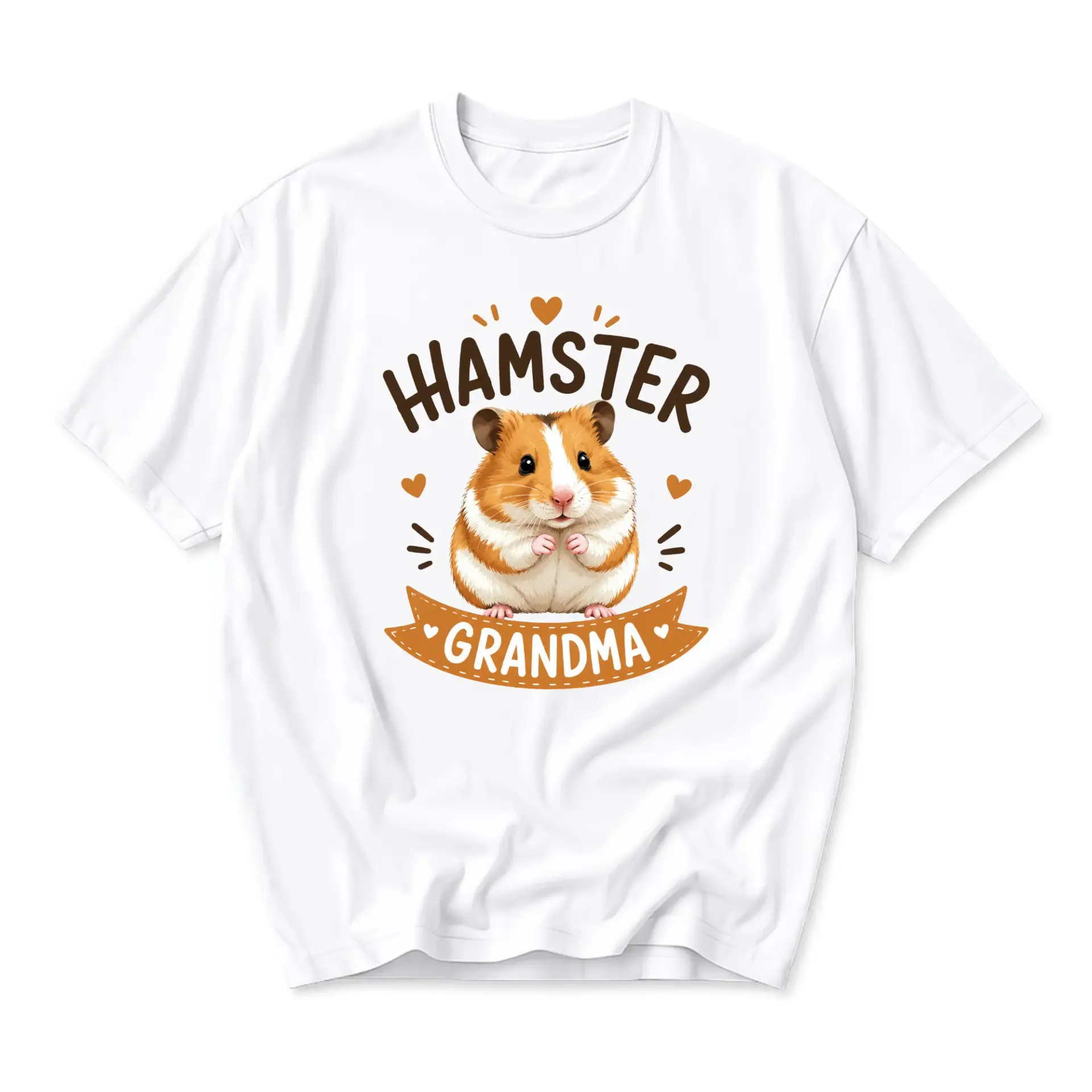 Graphic Tee Hamster Grandma Cute Pet Lover Unisex Crew Neck Short Sleeve Shirt Everyday Casual Cotton Apparel