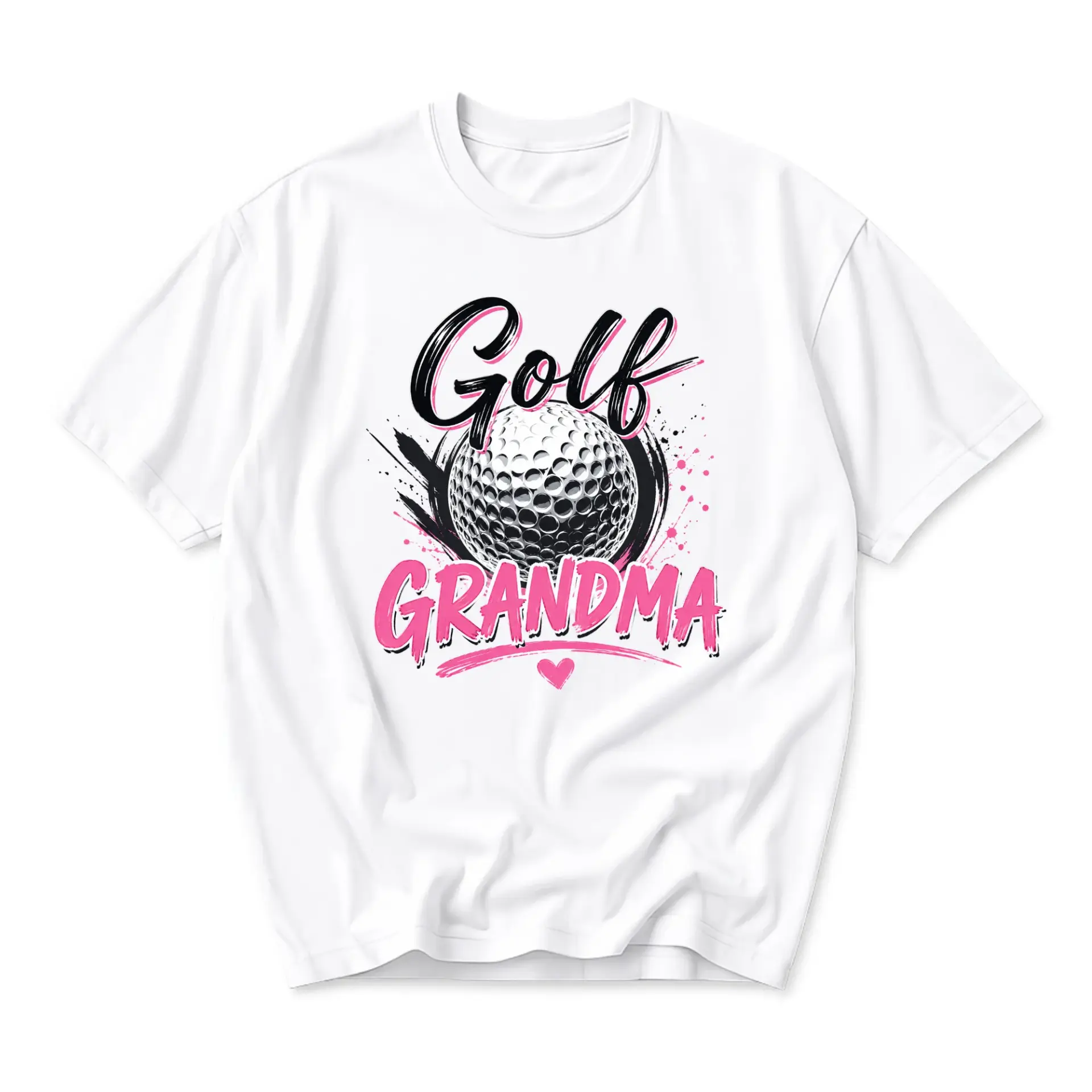 Golf Grandma Graphic Tee Unisex Casual Crew Neck T-Shirt Sporty Leisure Wear Comfortable Cotton Blend Apparel