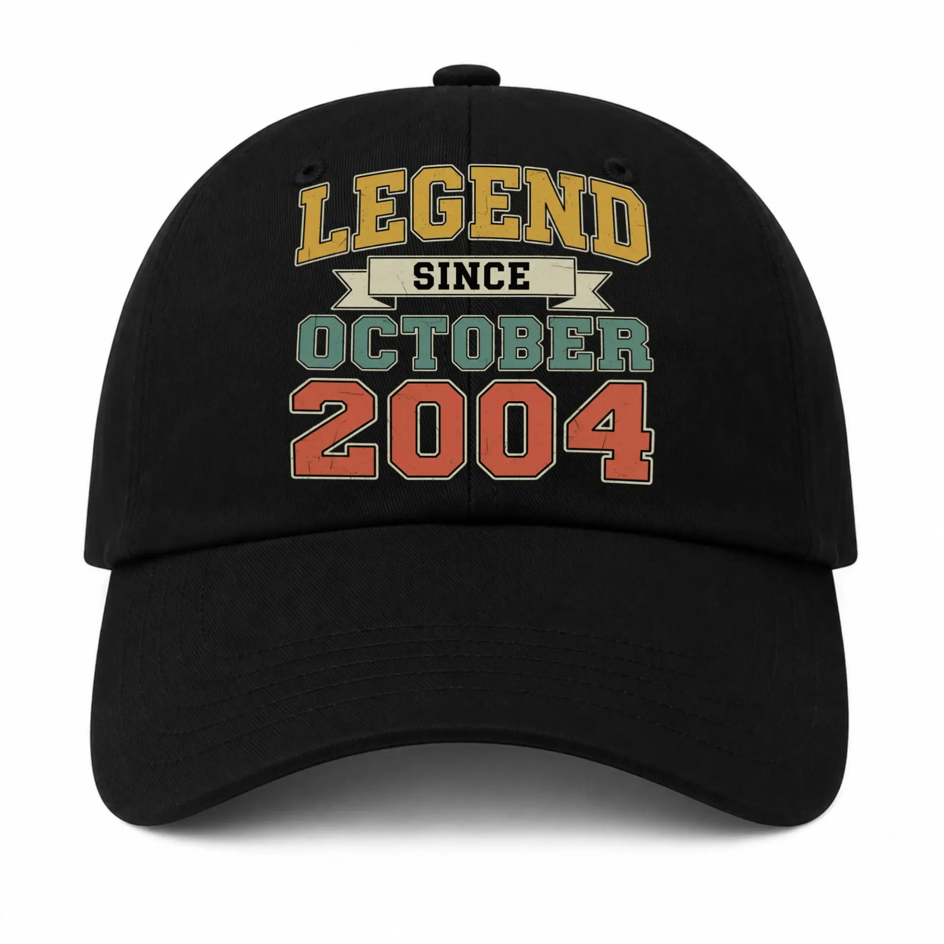 Baseball Cap Legend Since October 2004 Graphic Hat for Birthday Gift