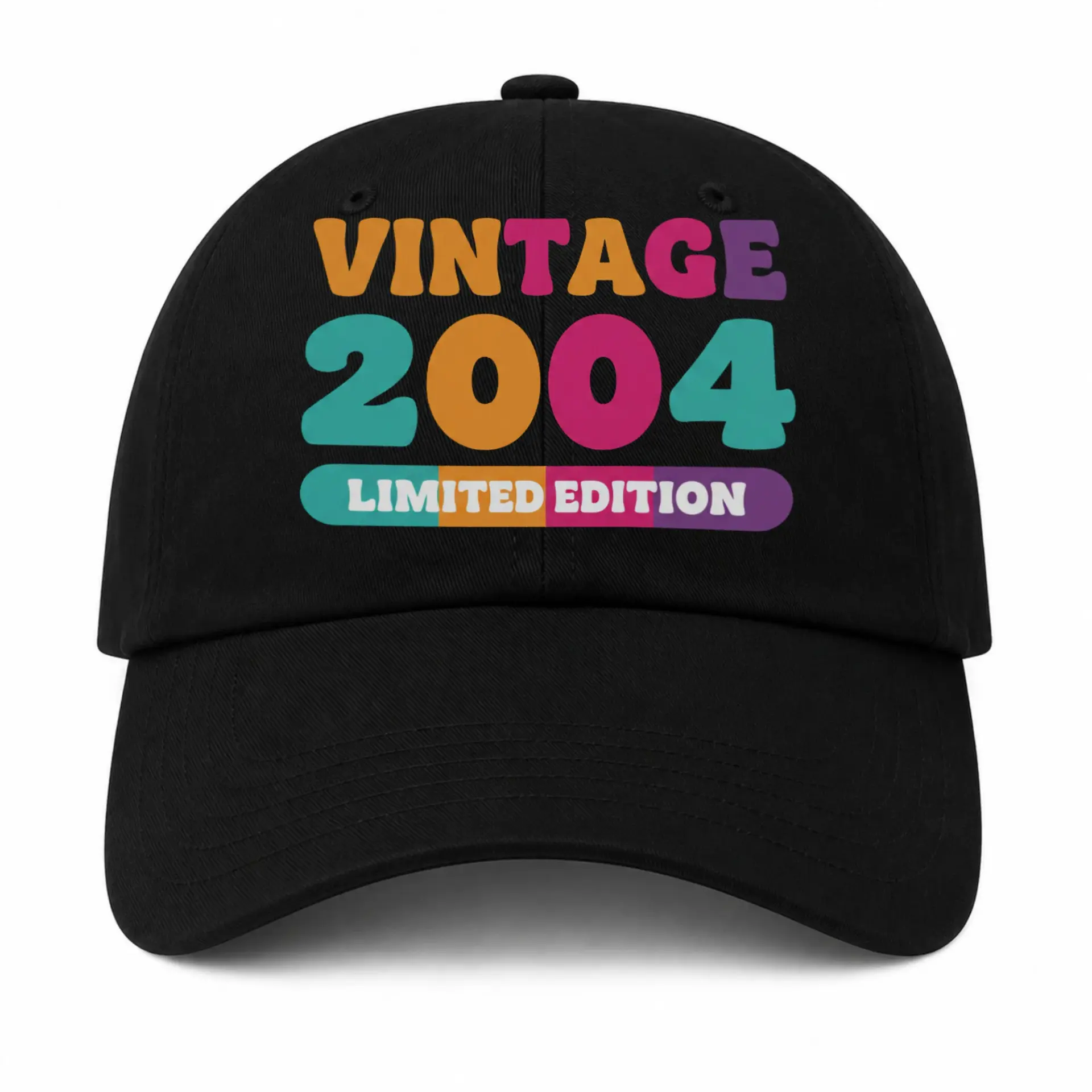 Vintage 2004 Limited Edition Baseball Cap Retro Typography Dad Hat