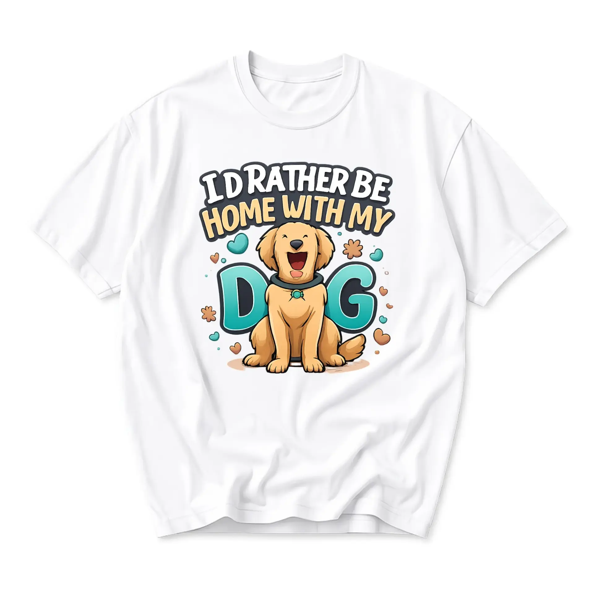 Funny Shirt I Would Rather Be Home with Graphic Tee Unisex Crew Neck Casual