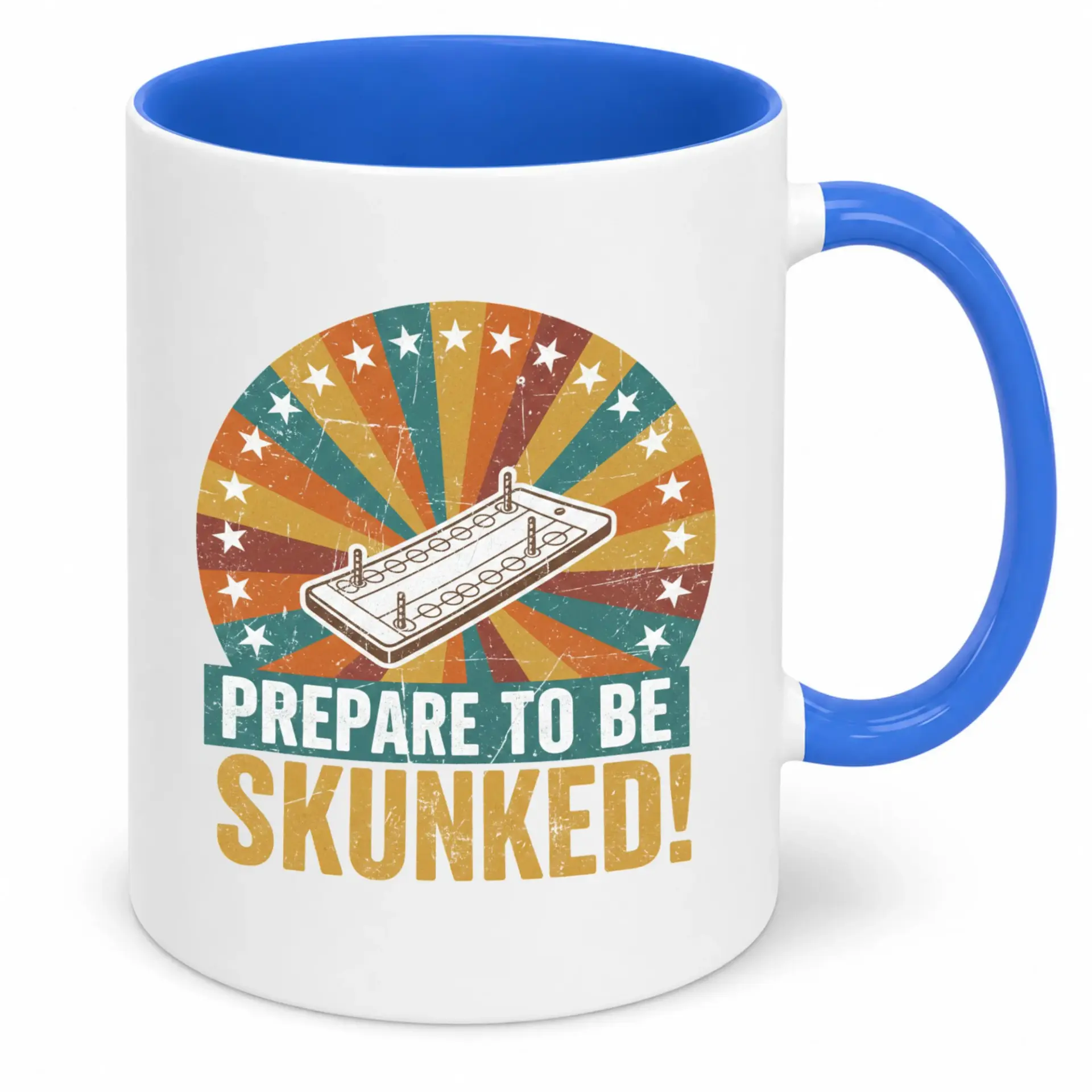 Funny Cribbage Game Lover Ceramic Coffee Mug with 'prepare to Be Skunked!' Design Unique Gift for Card Players & Enthusiasts