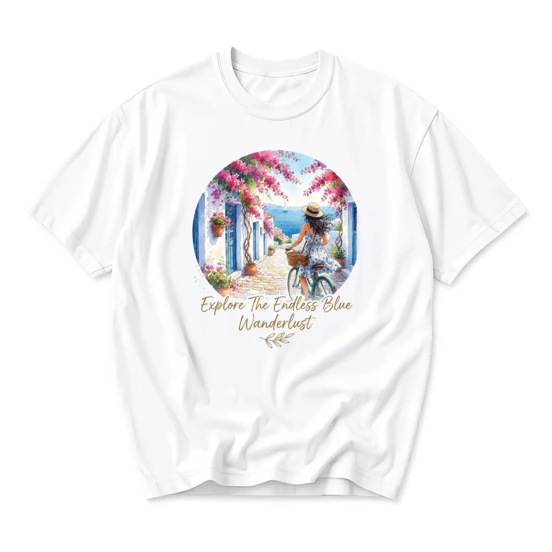 Graphic Tee Explore the Endless Blue Wanderlust Coastal Vacation Travel Shirt Unisex Casual Summer Crew Neck Top