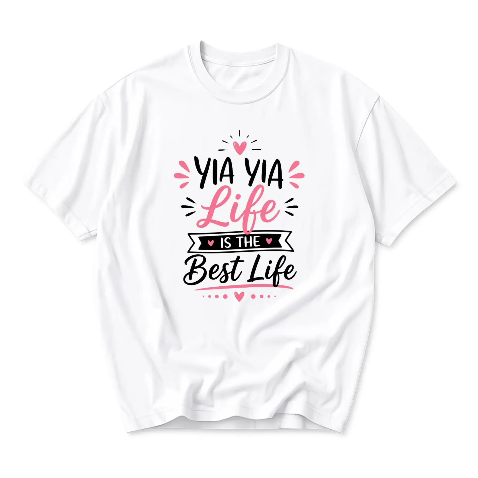 T-shirt Life Is the Best Graphic Tee Unisex Cotton Blend Casual Crew Neck