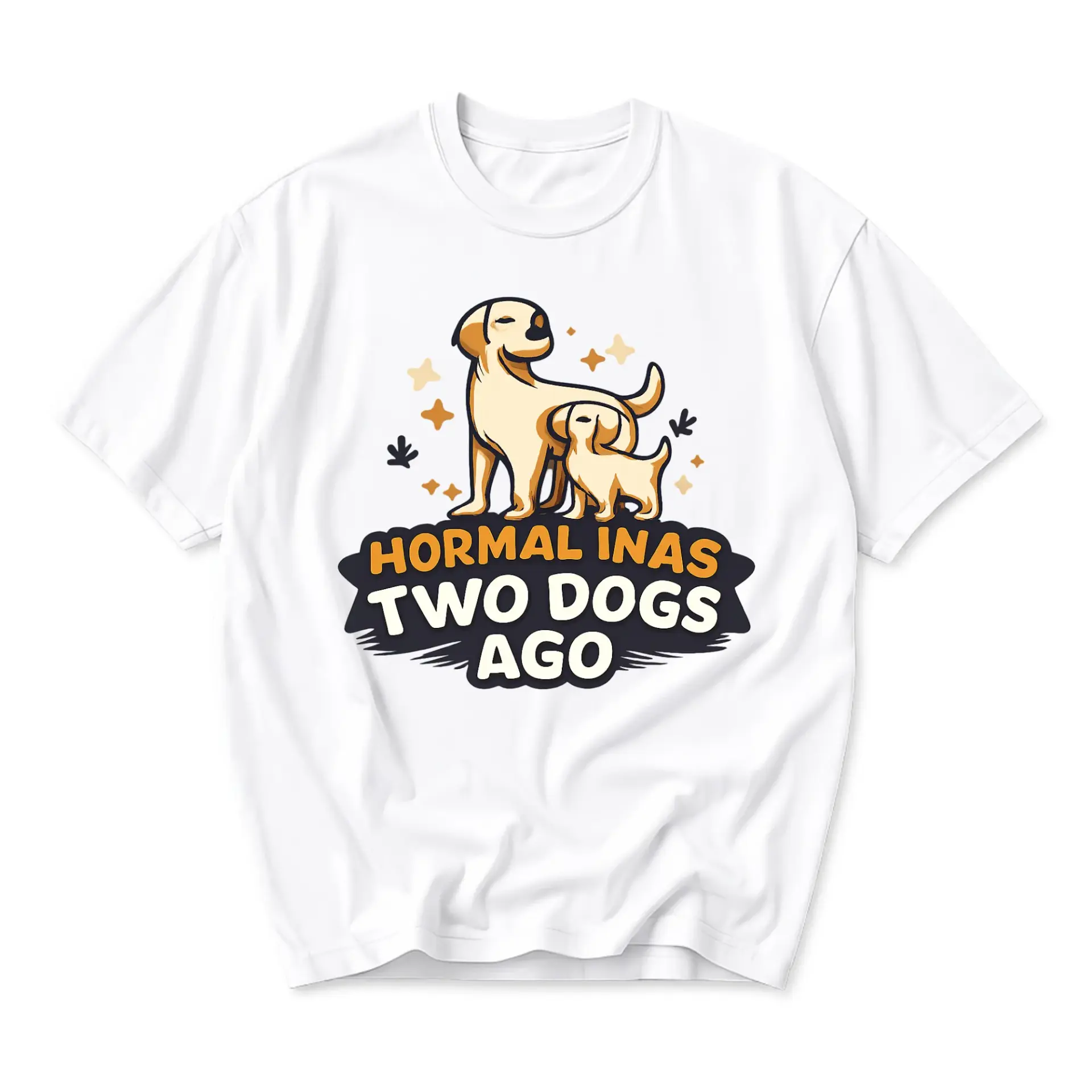 Funny Shirt with Dog Graphic Print Unisex Casual Crew Neck T-Shirt for