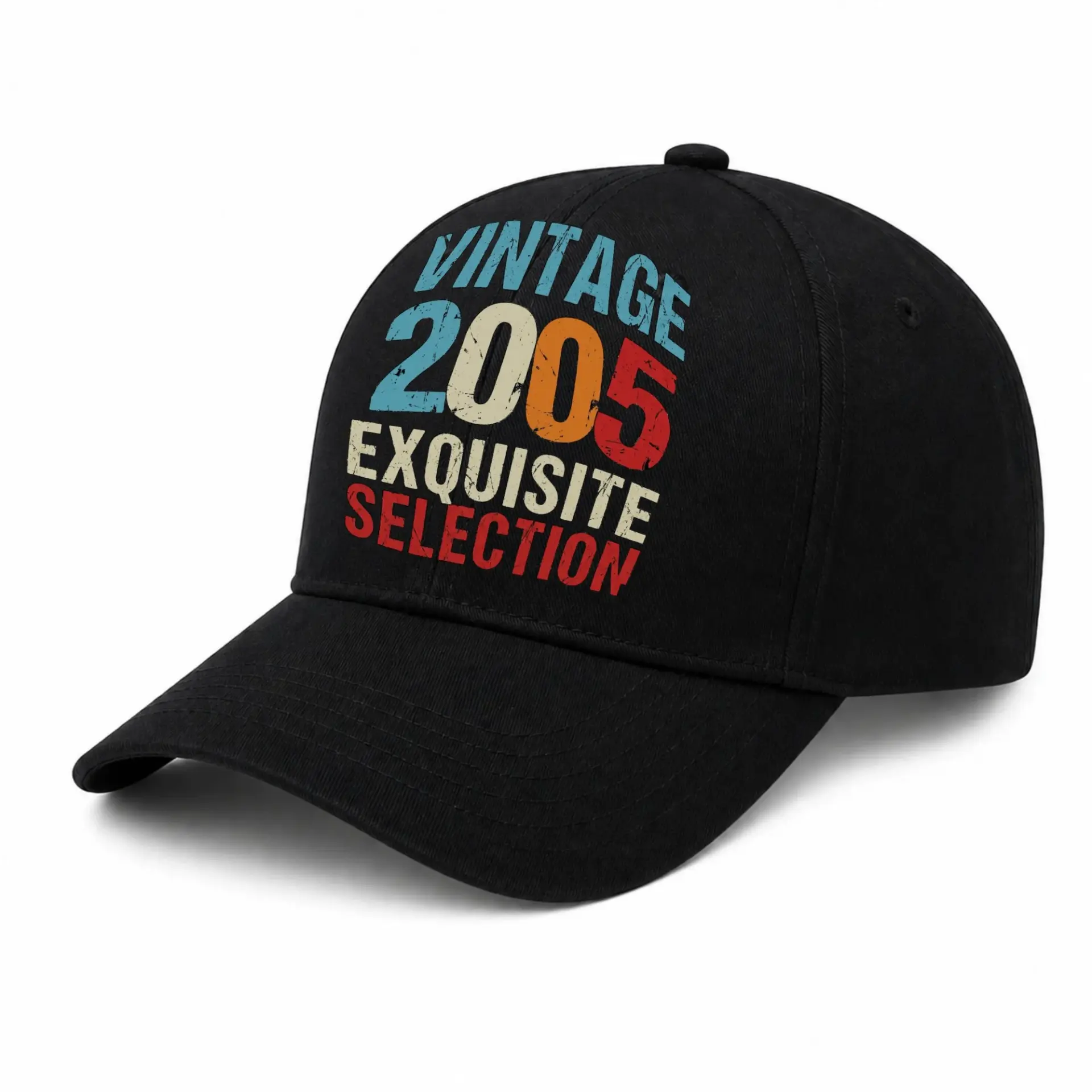 Baseball Cap Vintage 2005 Retro Aesthetic Embroidered Cotton Dad Hat