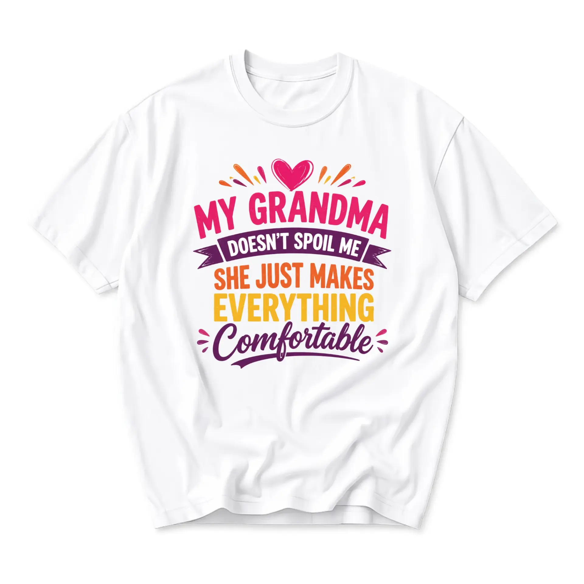 Funny Shirt My Grandma Doesnt Graphic Tee Casual Unisex Crew Neck Short Sleeve Cotton Blend Top