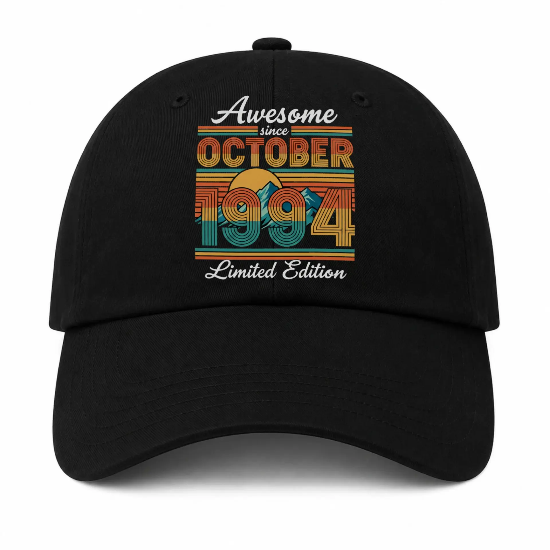 Baseball Cap Awesome Since October 1994 Vintage Retro Sunset Style