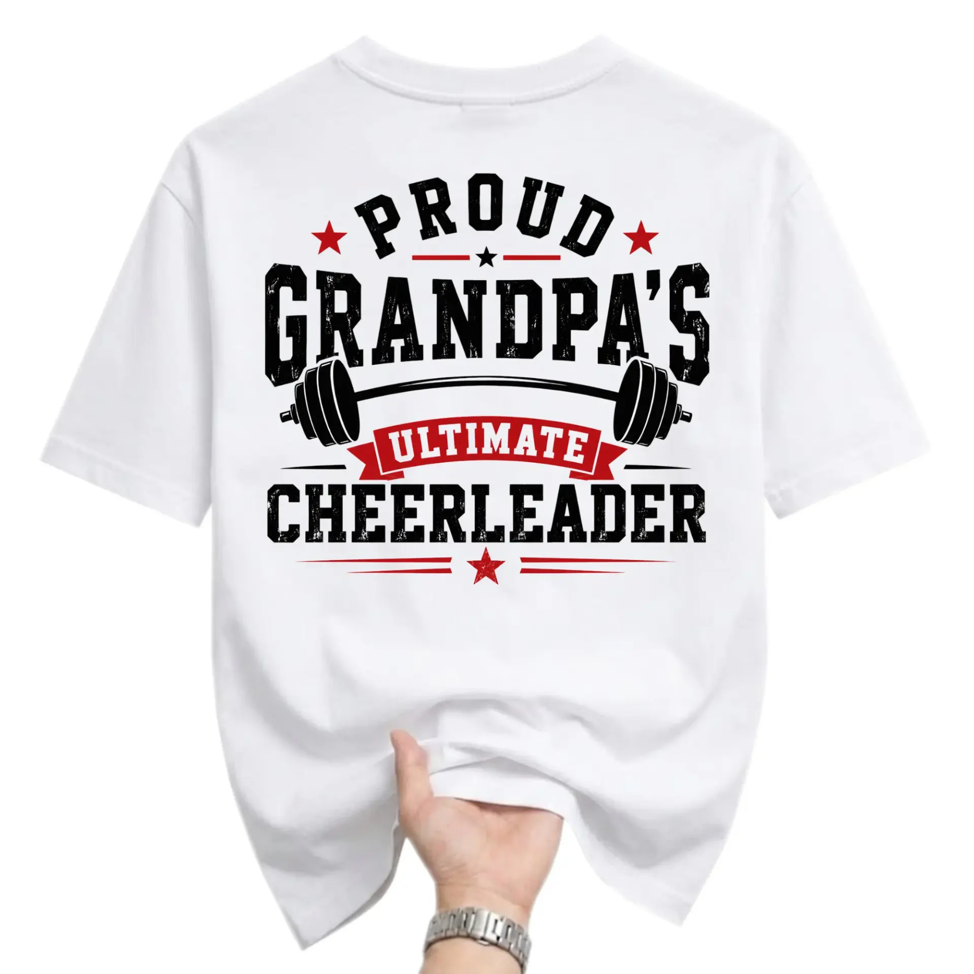Graphic Tee Proud Grandpa's Ultimate Cheerleader Unisex T-Shirt Workout