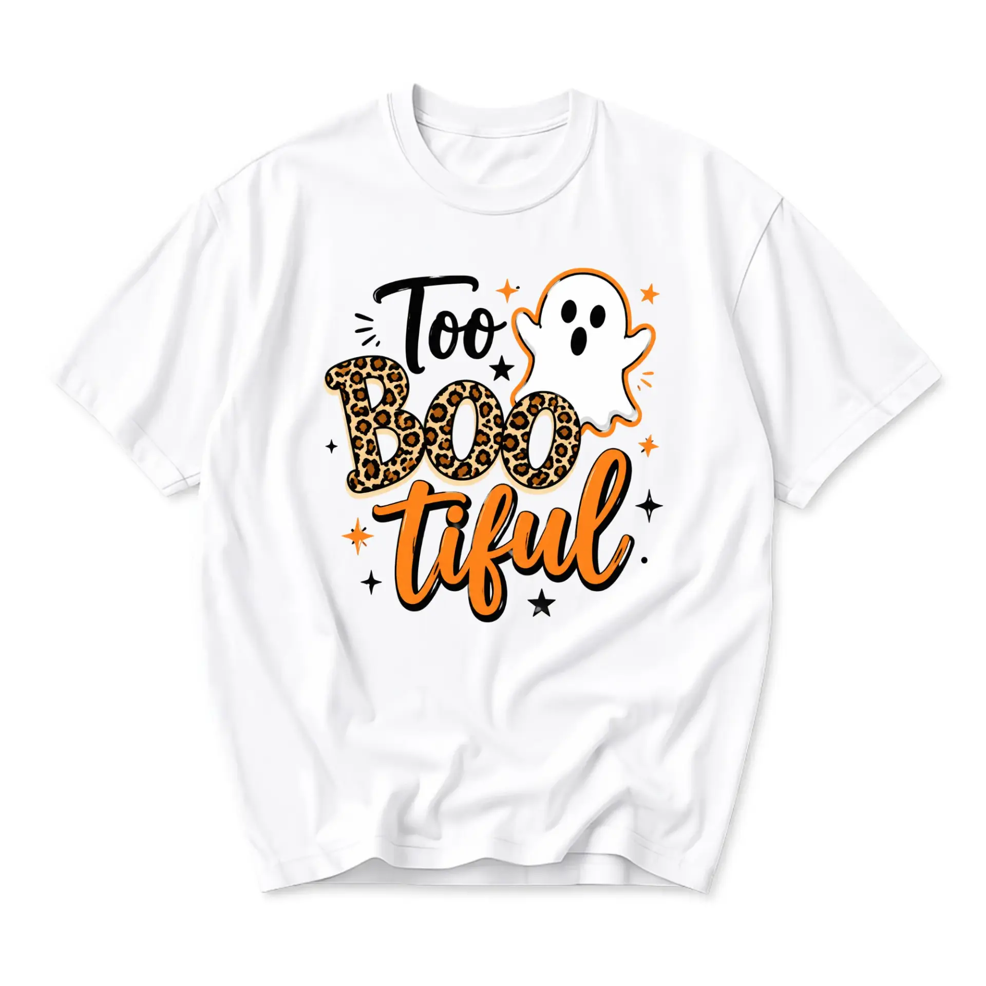 Funny Shirt Too Boo Tiful Graphic Tee Seasonal Spooky Apparel Unisex Casual Short Sleeve Crew Neck Cotton Top