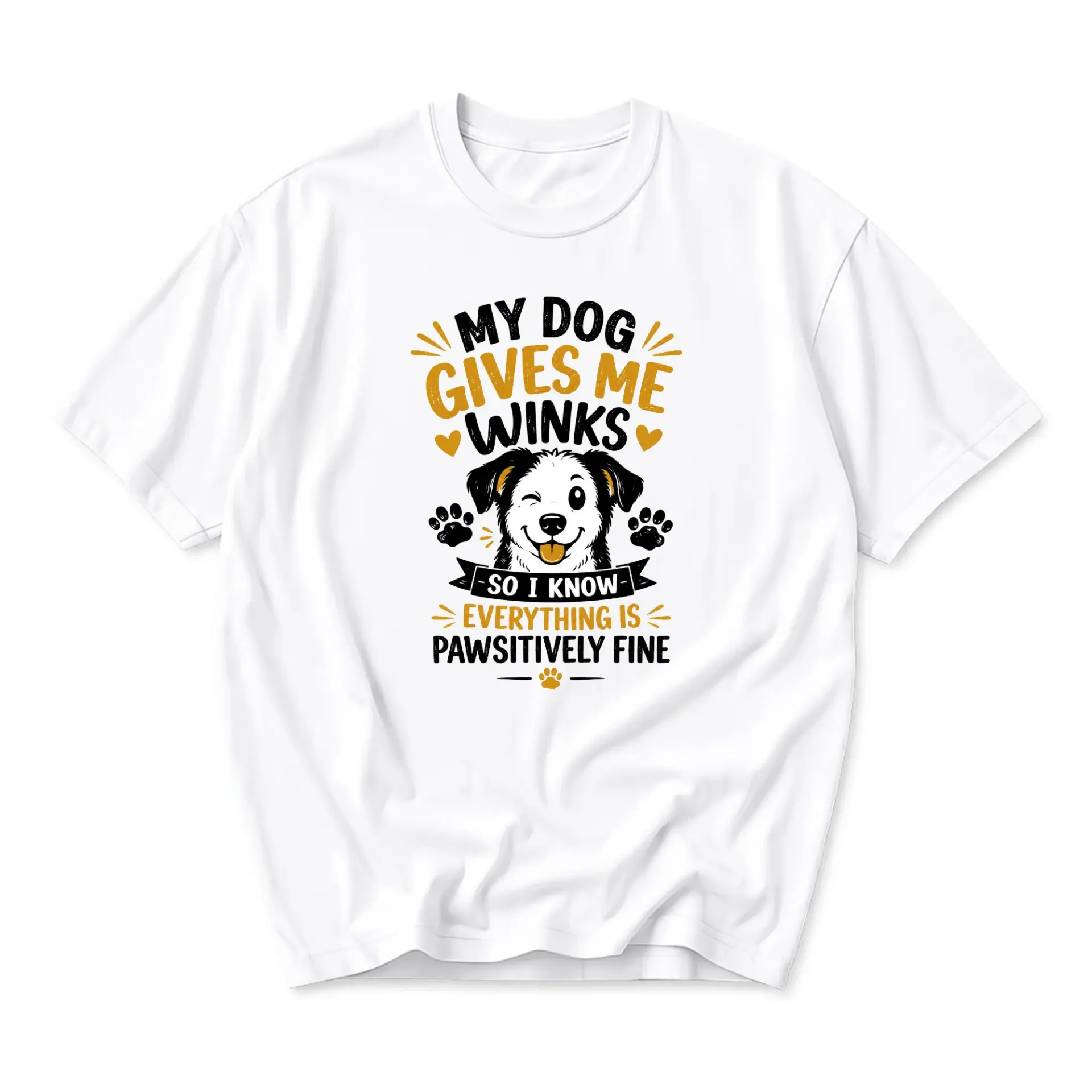 Funny Shirt with Dog Winking Design for Casual Wear and Everyday Style