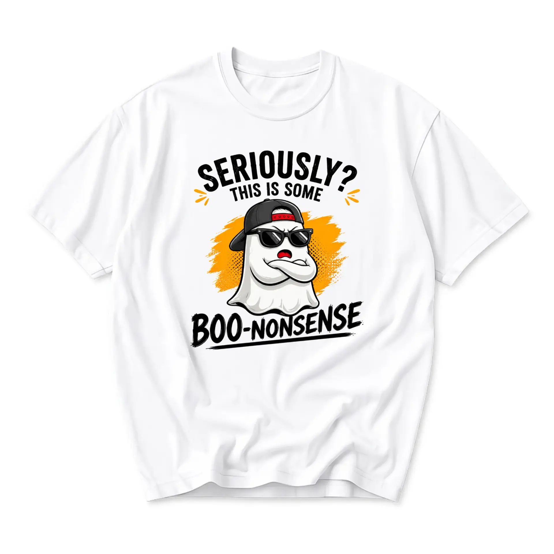 Funny Shirt Seriously This Is Some Boo-Nonsense Graphic Tee Featuring a Cool Ghost Character for Casual Daily Wear